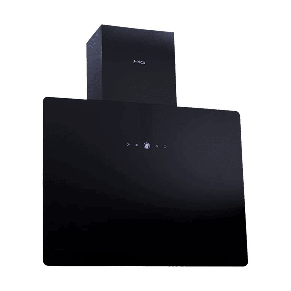 elica SLIM BLDC 60 NERO 60cm 1150m3/hr Ducted Wall Mounted Chimney with Touch Control Panel (Black)_5