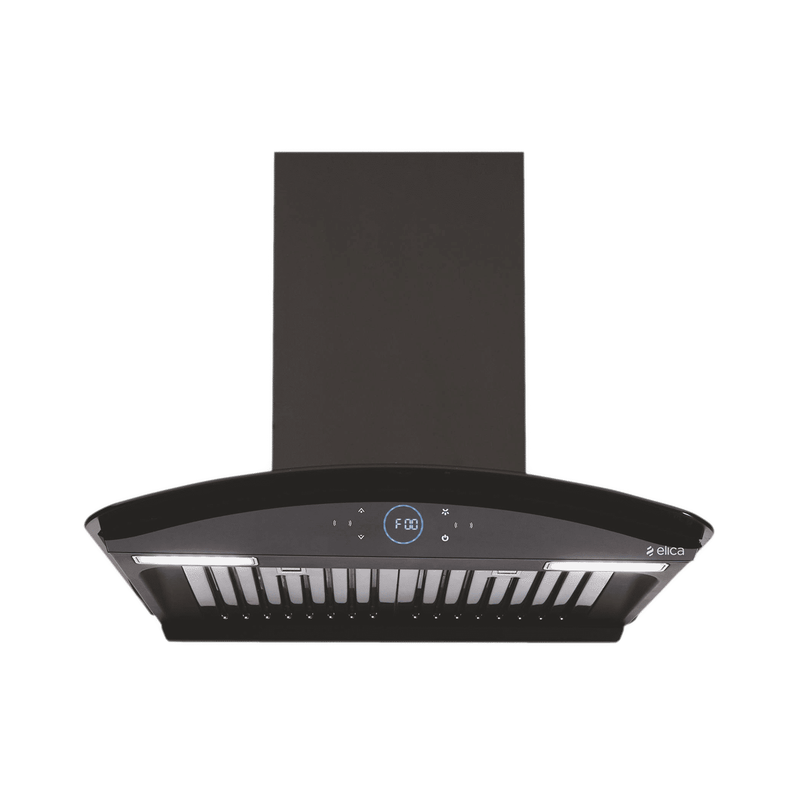 elica ISMART GLACE HAC BF LTW 60 NERO 60cm 1425m3/hr Ducted Auto Clean Wall Mounted Chimney with Touch Control Panel (Black)_1