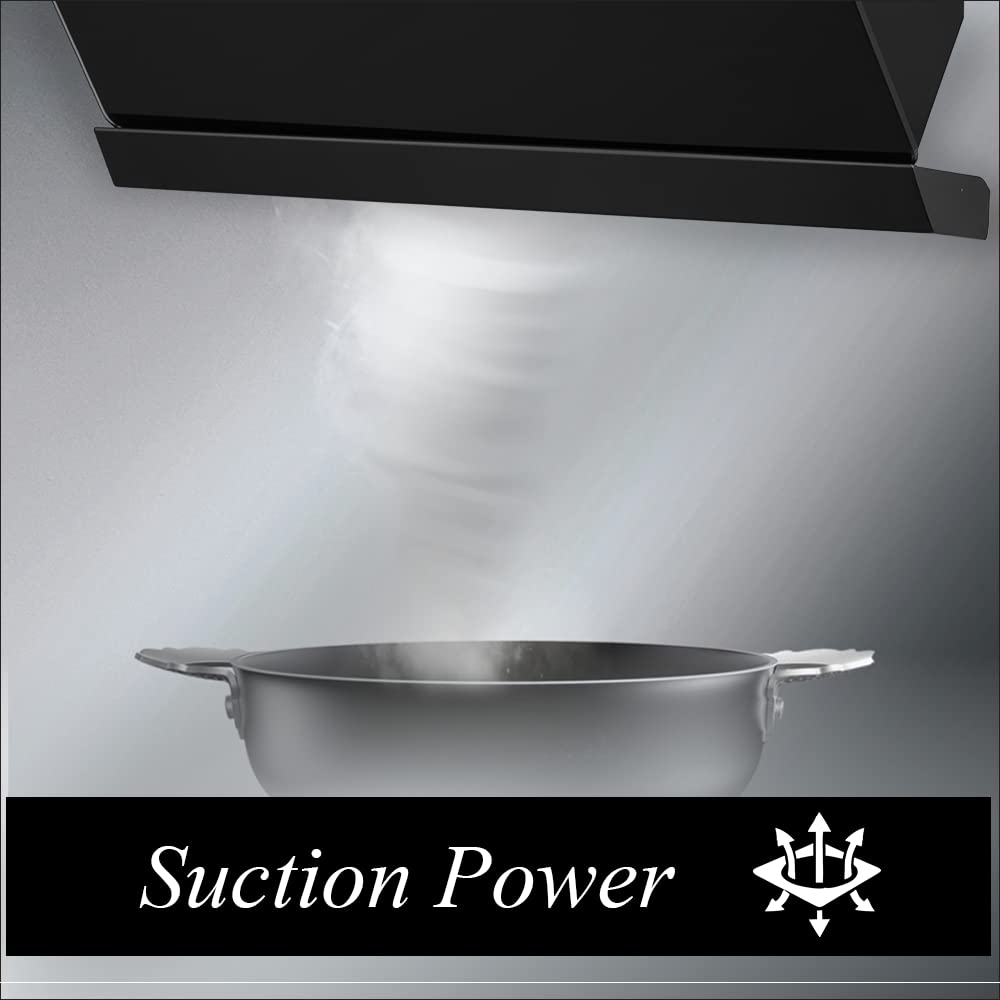 BLOWHOT Ornate BAC 60cm 1300m3/hr Ducted Auto Clean Wall Mounted Chimney with Feather Touch Control (Black)_5