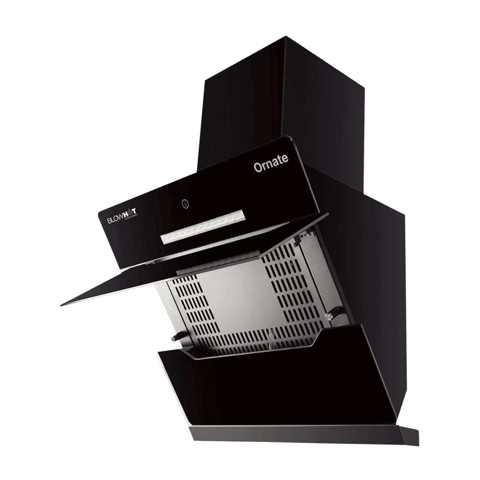 BLOWHOT Ornate BAC 60cm 1300m3/hr Ducted Auto Clean Wall Mounted Chimney with Feather Touch Control (Black)_13