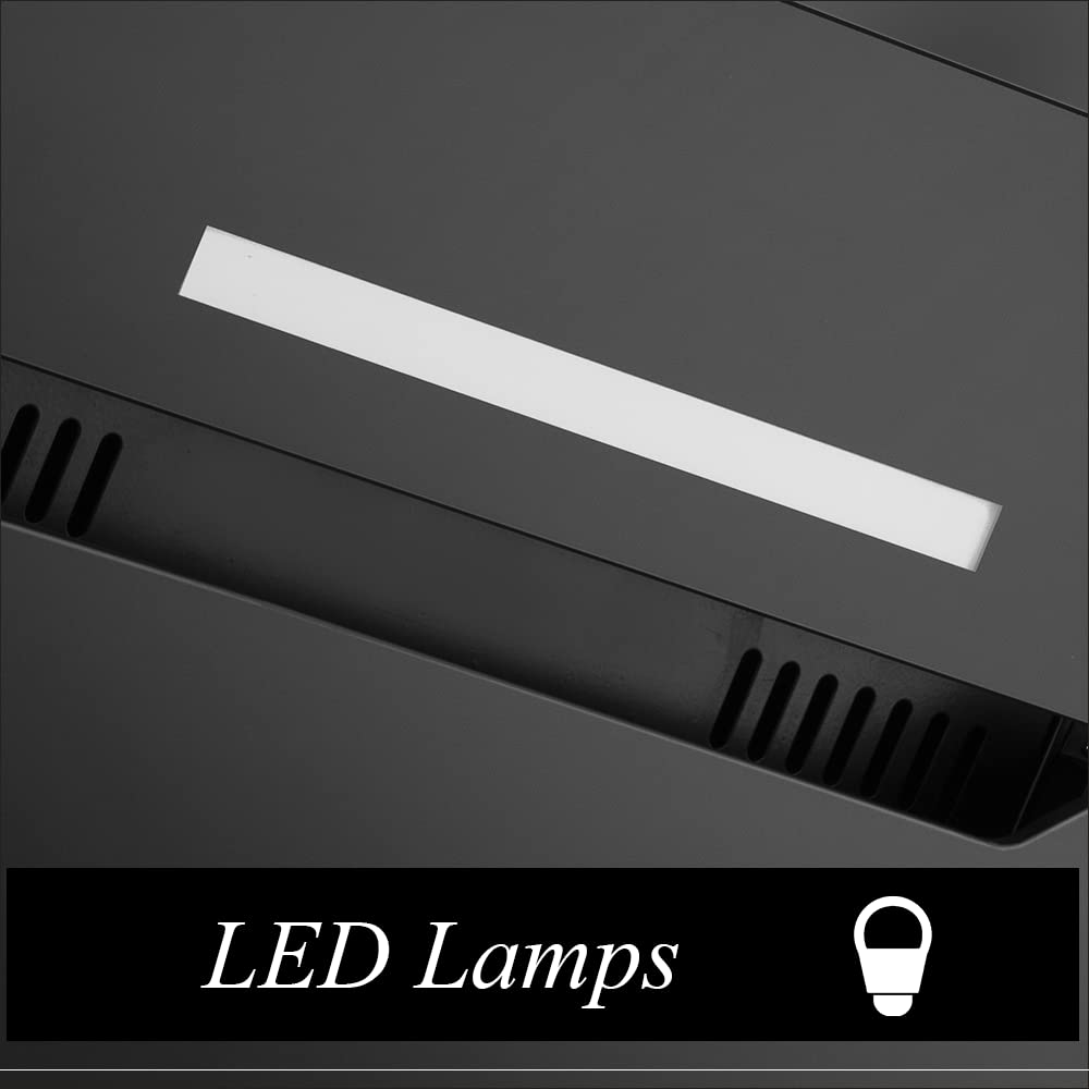 BLOWHOT Ornate BAC 60cm 1300m3/hr Ducted Auto Clean Wall Mounted Chimney with Feather Touch Control (Black)_4