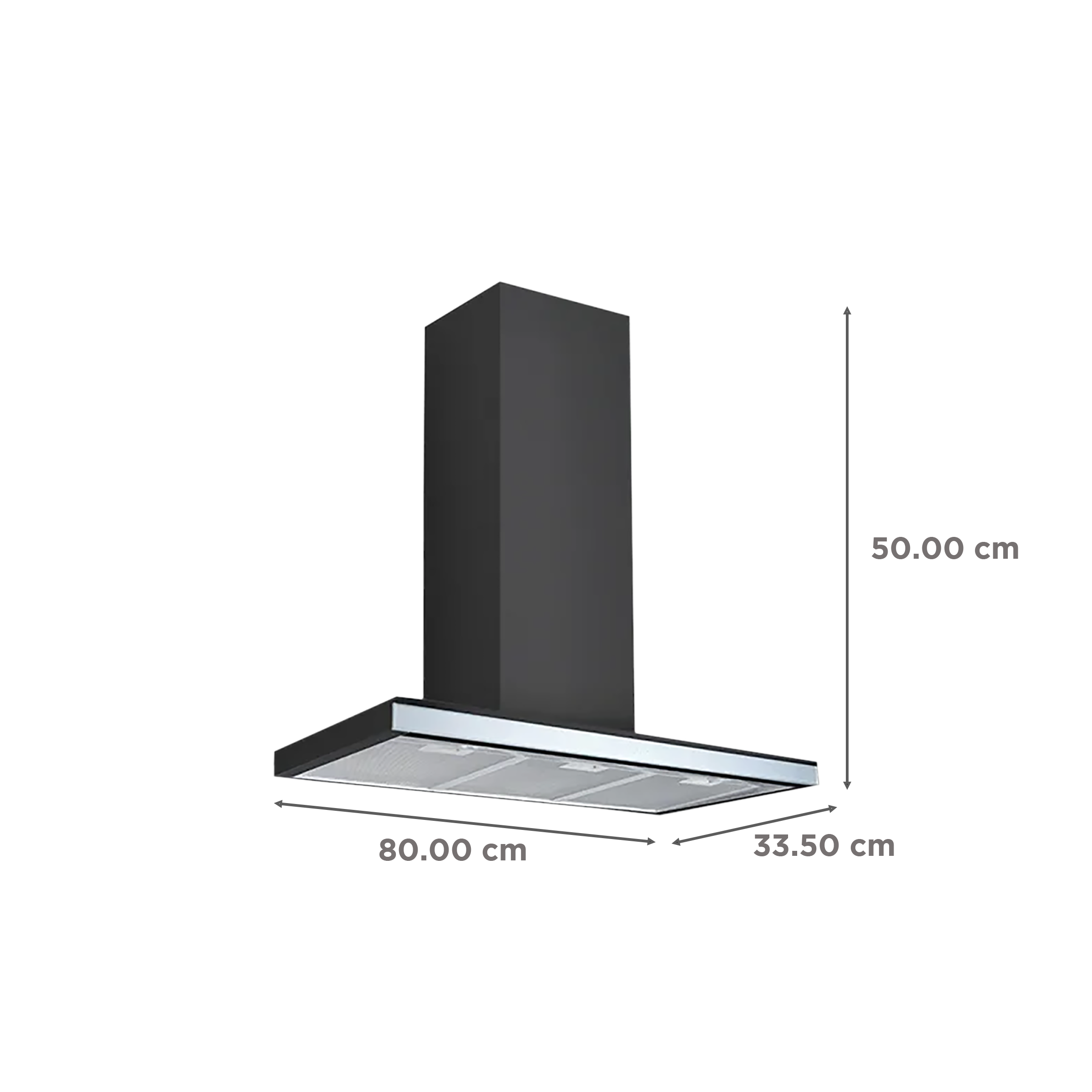 KAFF VISTOSI DHC IS 90cm 1000m3/hr Ducted Auto Clean Wall Mounted Chimney with Thermostatic Touch Control Panel (Black)_2