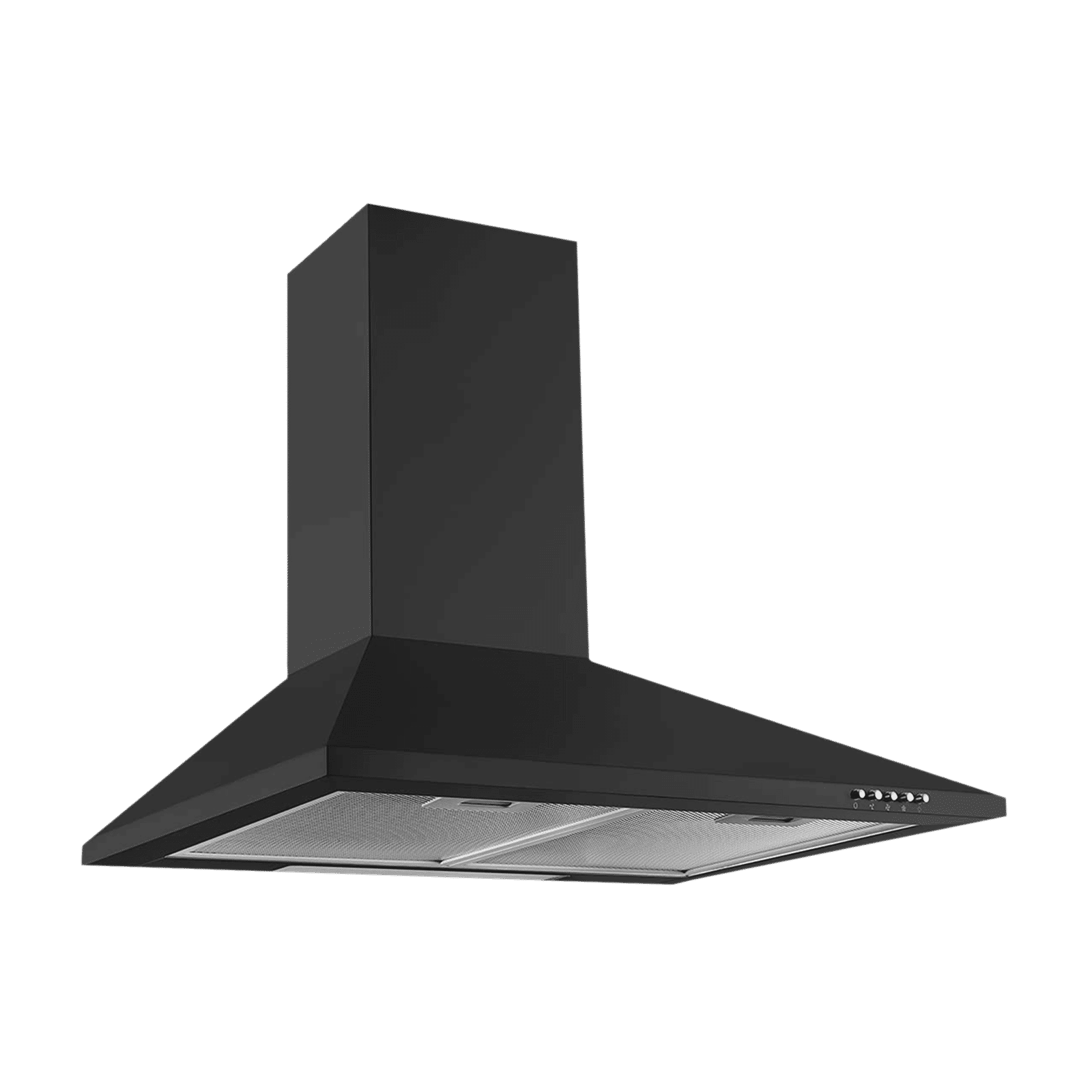 KAFF BASE LX BL 60cm 700m3/hr Ducted Wall Mounted Chimney with Soft Push Buttons (Black)_1