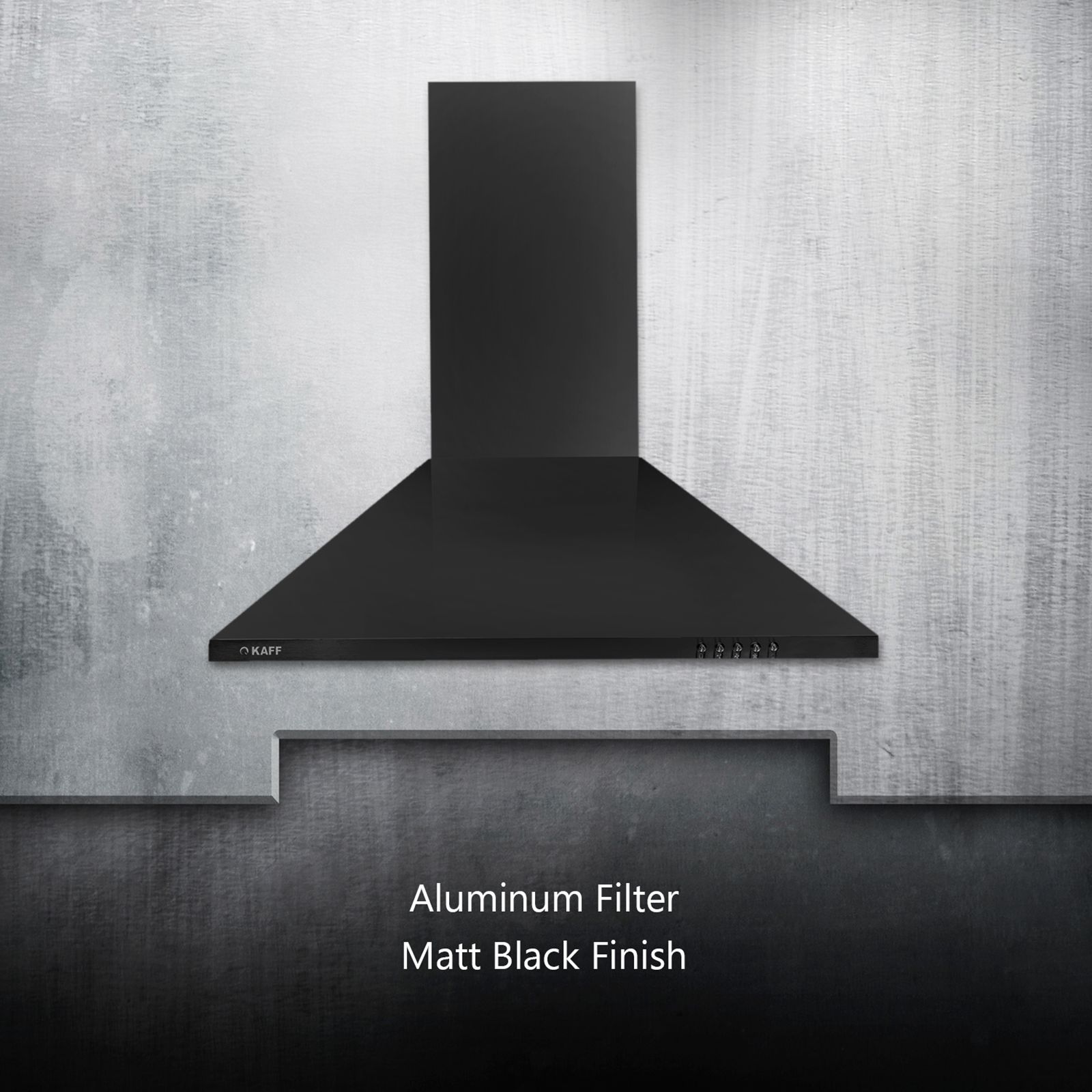 KAFF BASE LX BL 60cm 700m3/hr Ducted Wall Mounted Chimney with Soft Push Buttons (Black)_12