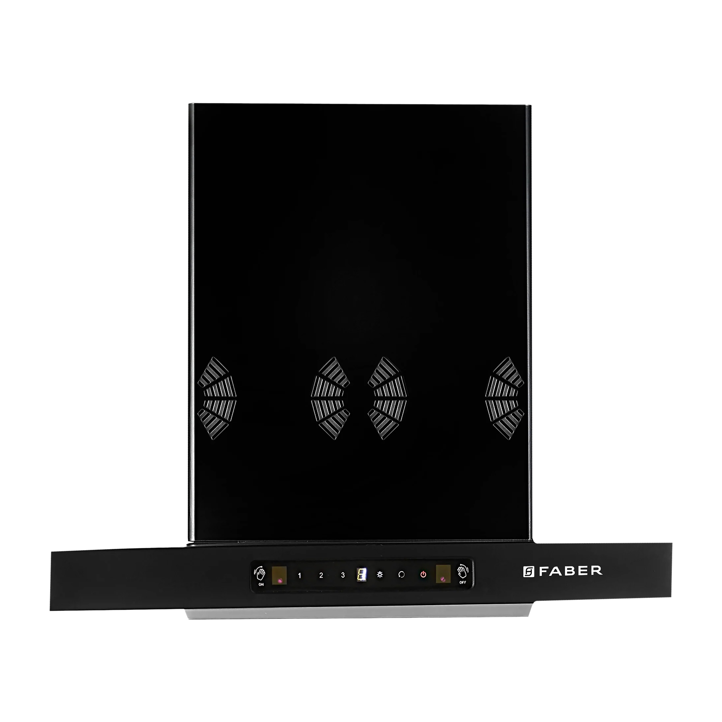 FABER SILENCIO 3D IND HC SC FL BK 60cm 1298m3/hr Ducted Auto Clean Wall Mounted Chimney with Touch Control Panel (Black)_1