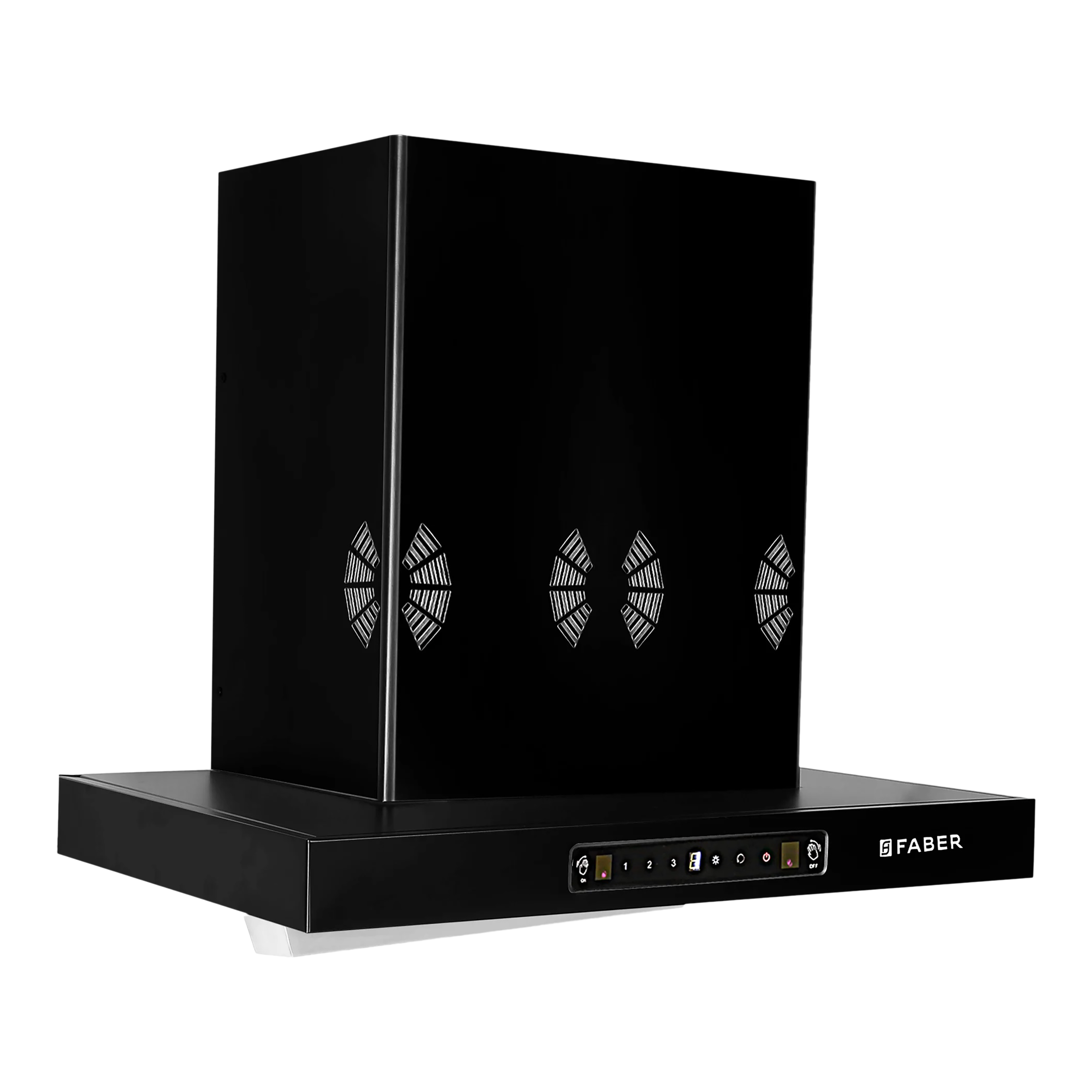 FABER SILENCIO 3D IND HC SC FL BK 60cm 1298m3/hr Ducted Auto Clean Wall Mounted Chimney with Touch Control Panel (Black)_5