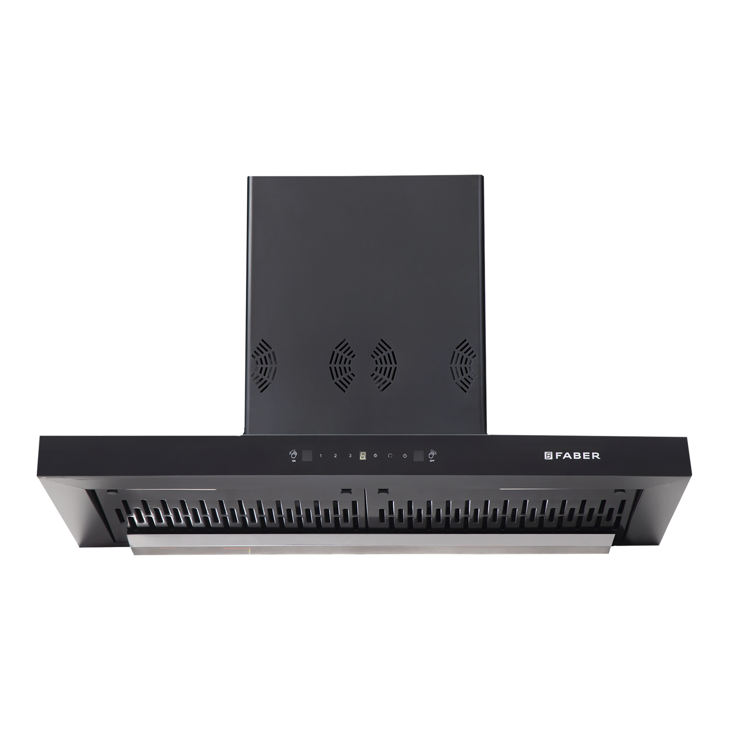 FABER SILENCIO 3D IND HC SC FL BK 90cm 1325m3/hr Ducted Auto Clean Wall Mounted Chimney with Touch Control Panel (Black) FABER SILENCIO 3D IND HC SC FL BK 90cm 1325m3/hr Ducted Auto Clean Wall Mounted Chimney with Touch Control Panel (Black)_7