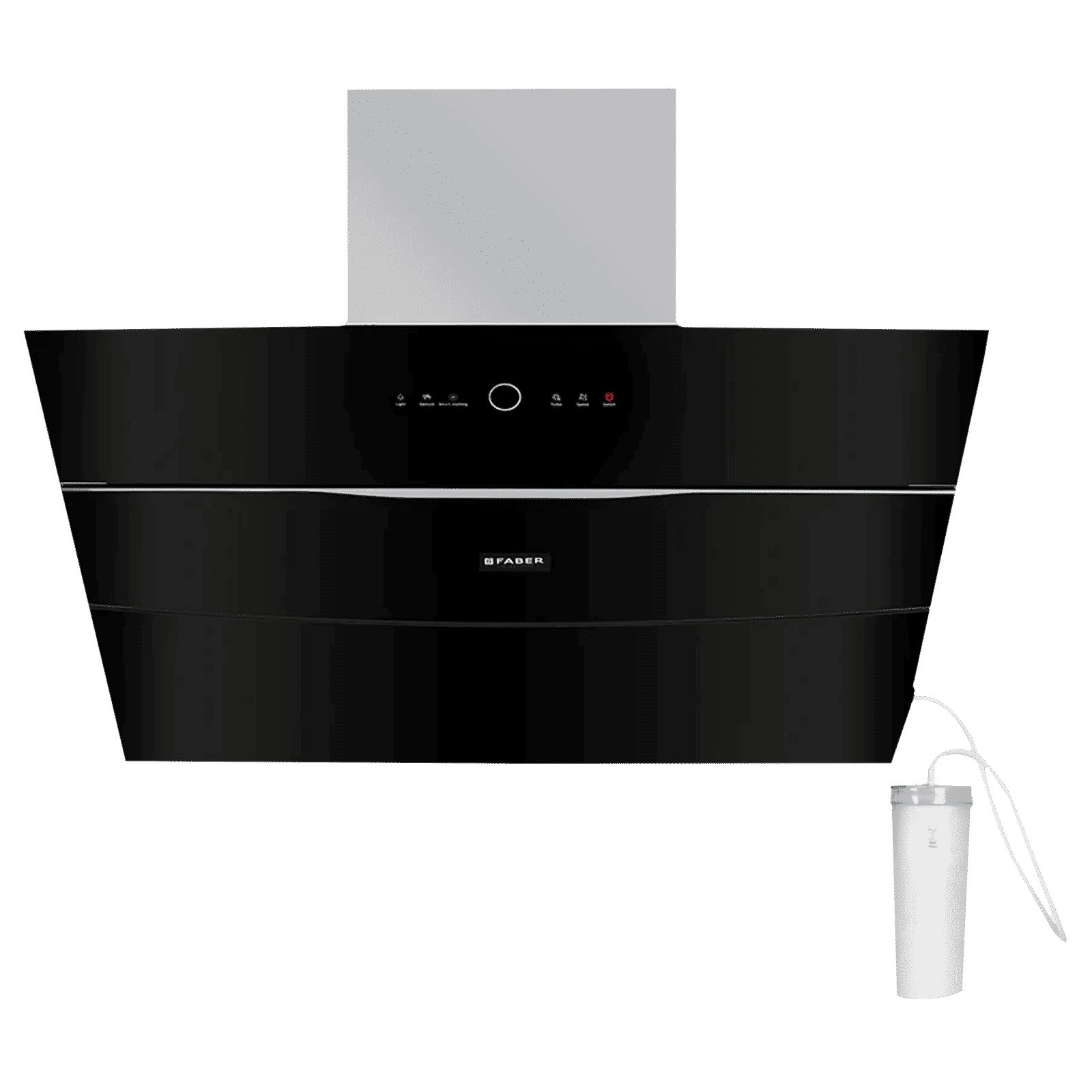 FABER BOLT FL SW SC BK N 60cm 1500m3/hr Ducted Auto Clean Wall Mounted Chimney with Gesture & Touch Control (Black)_1