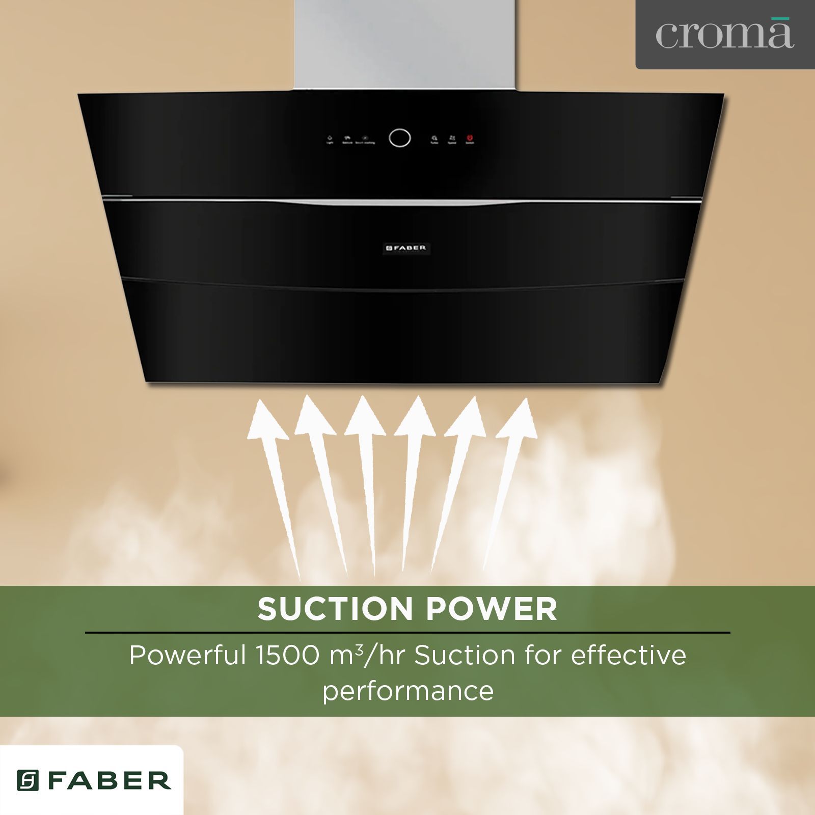 FABER BOLT FL SW SC BK N 60cm 1500m3/hr Ducted Auto Clean Wall Mounted Chimney with Gesture & Touch Control (Black)_7