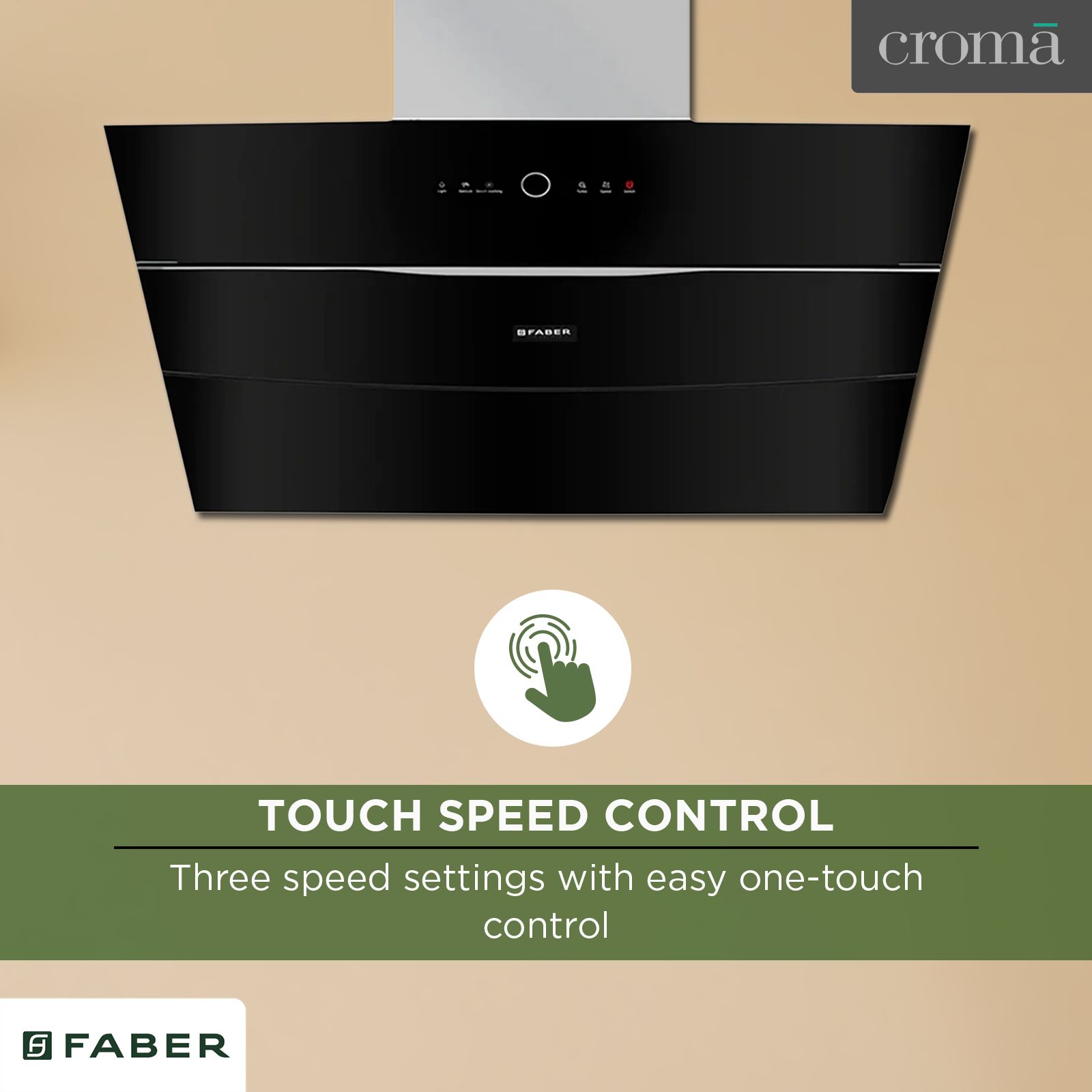 FABER BOLT FL SW SC BK N 60cm 1500m3/hr Ducted Auto Clean Wall Mounted Chimney with Gesture & Touch Control (Black)_9