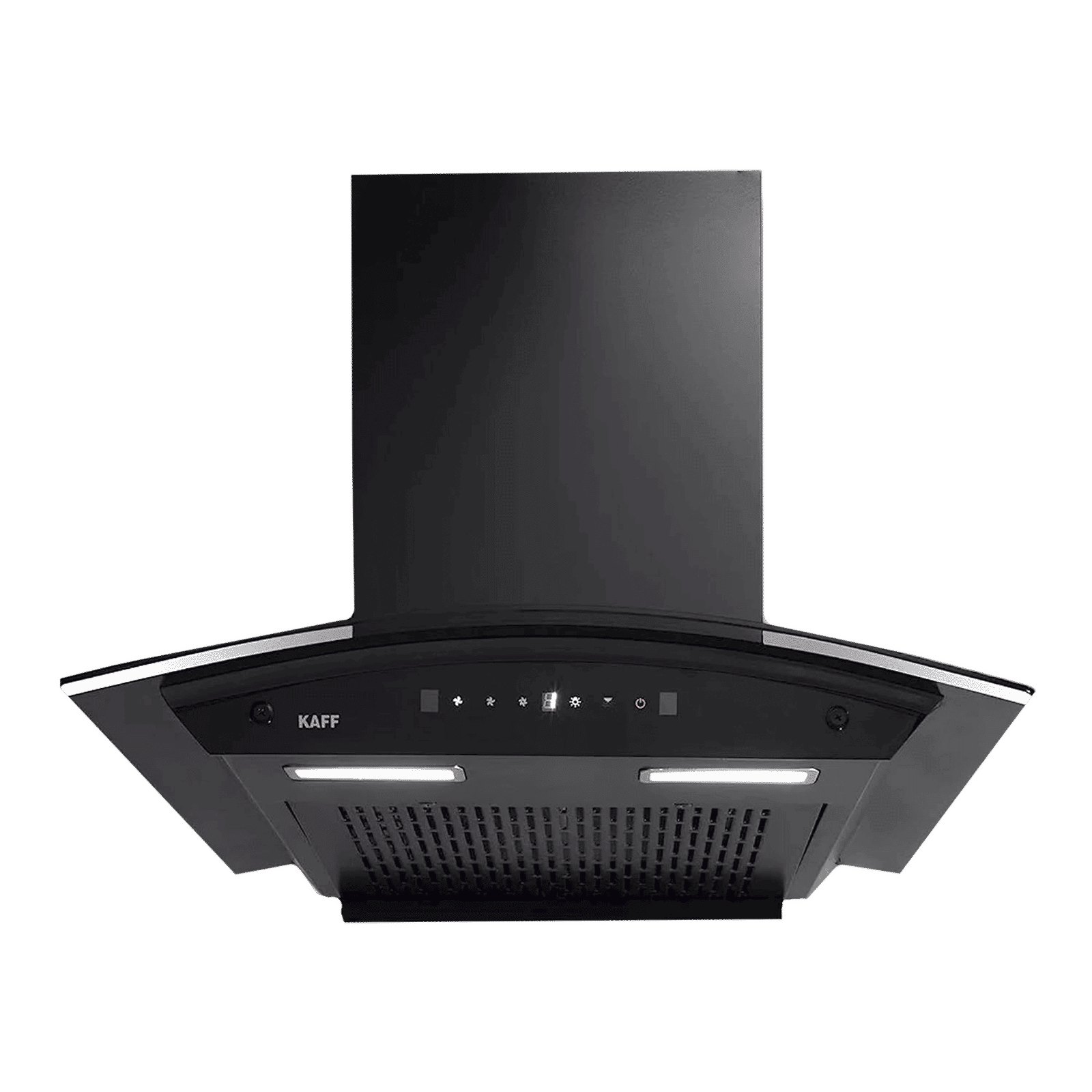 KAFF MAINZ DHC 90cm 1180m3/hr Ductless Auto Clean Wall Mounted Chimney with Thermostatic Touch Control Panel (Black)_1