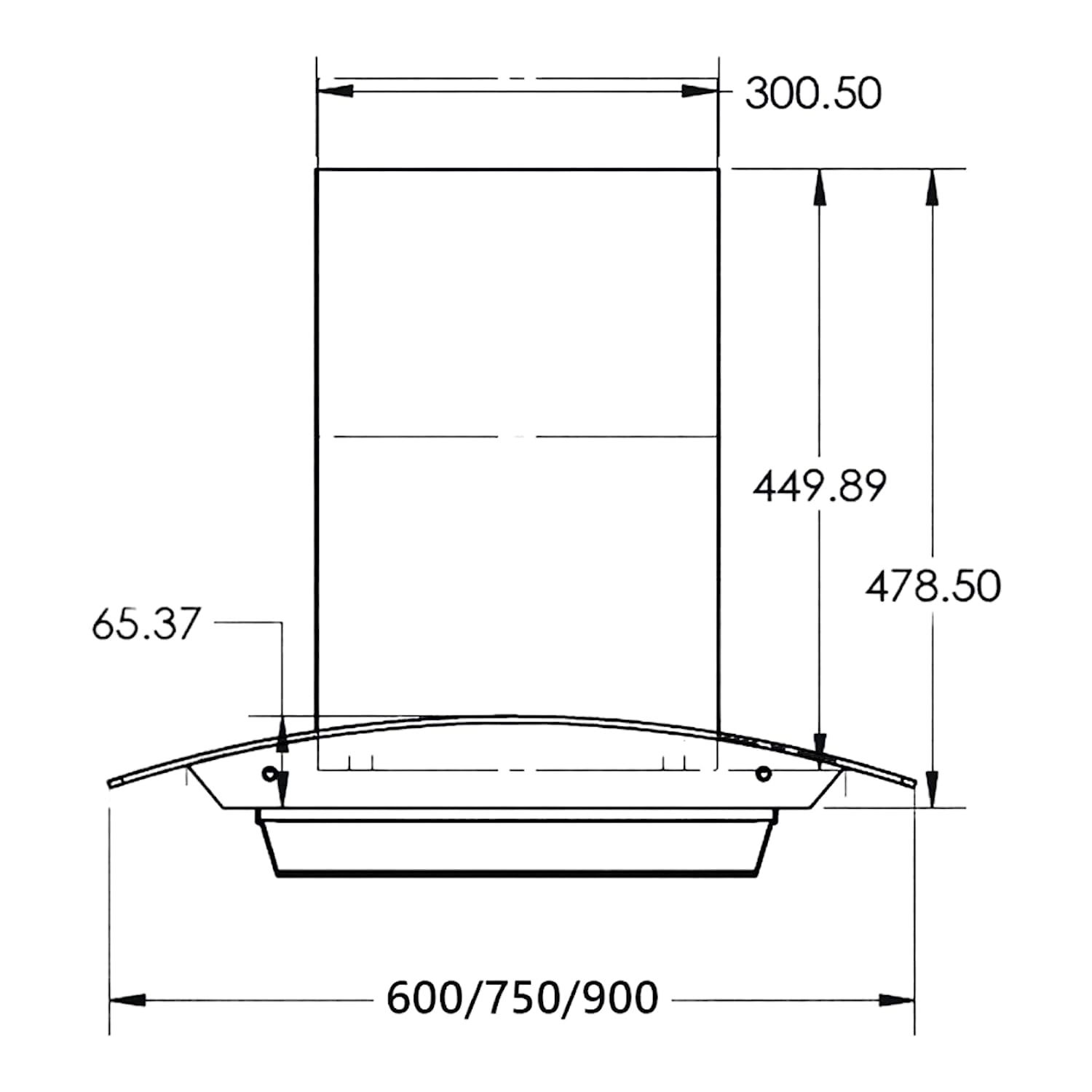KAFF MAINZ DHC 90cm 1180m3/hr Ductless Auto Clean Wall Mounted Chimney with Thermostatic Touch Control Panel (Black)_12