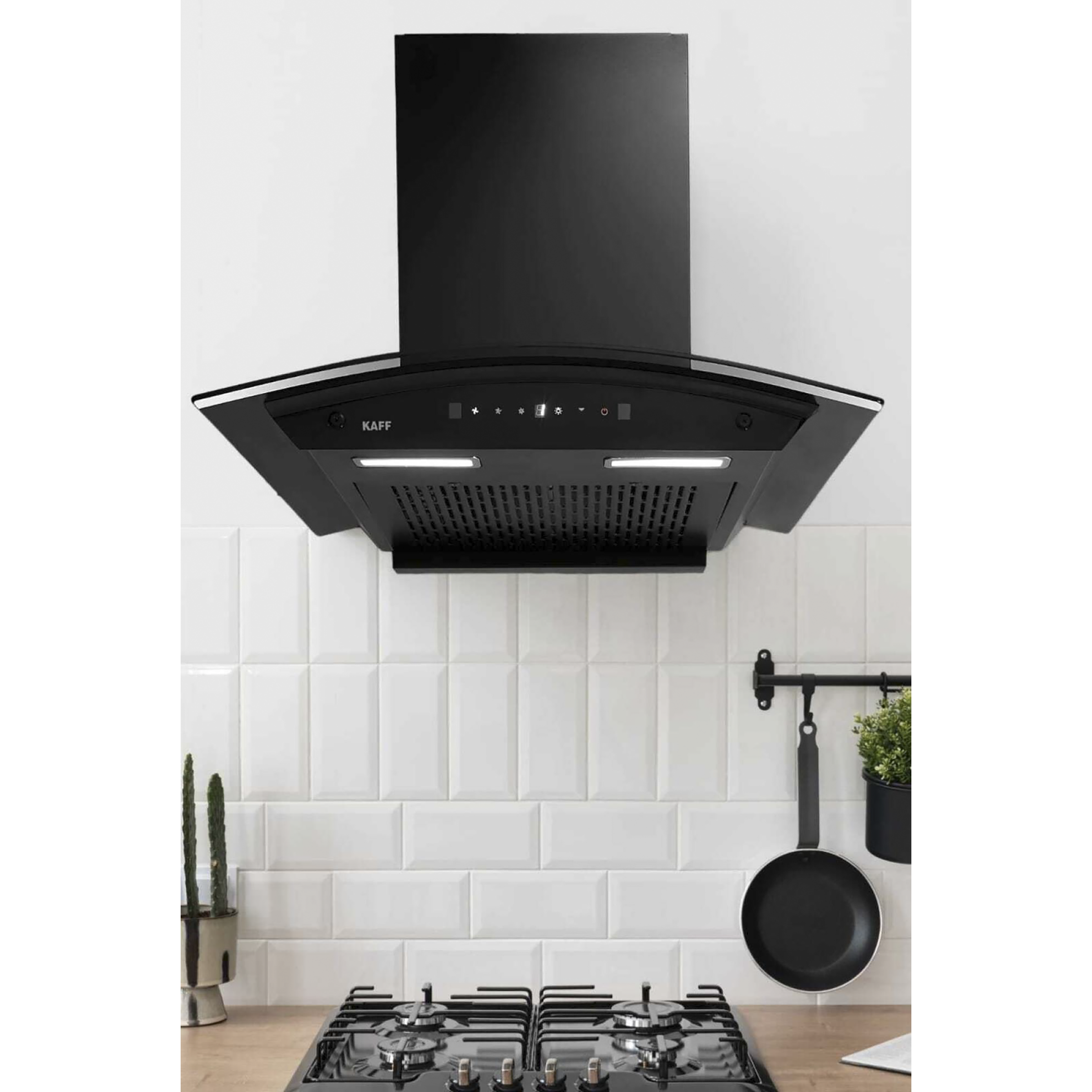 KAFF MAINZ DHC 90cm 1180m3/hr Ductless Auto Clean Wall Mounted Chimney with Thermostatic Touch Control Panel (Black)_5