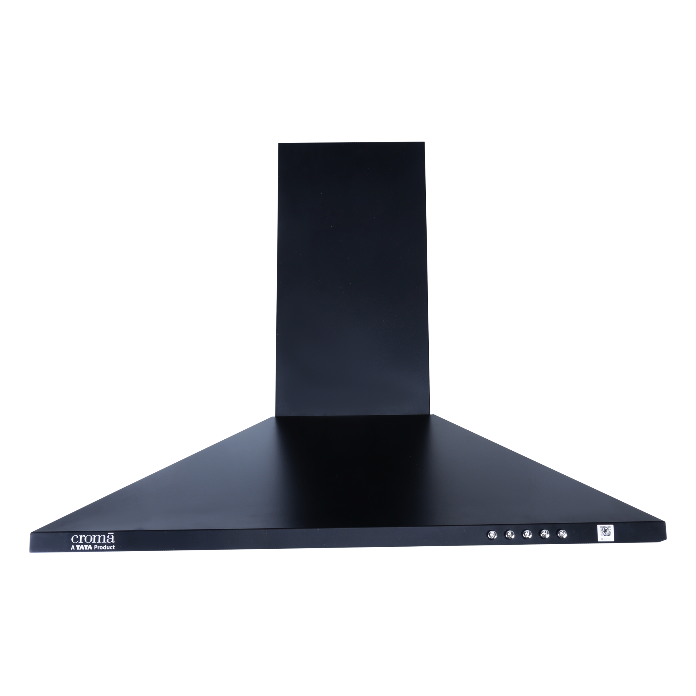 Croma 60cm 750m3/hr Ducted Wall Mounted Chimney with Push Button Control (Black)_1