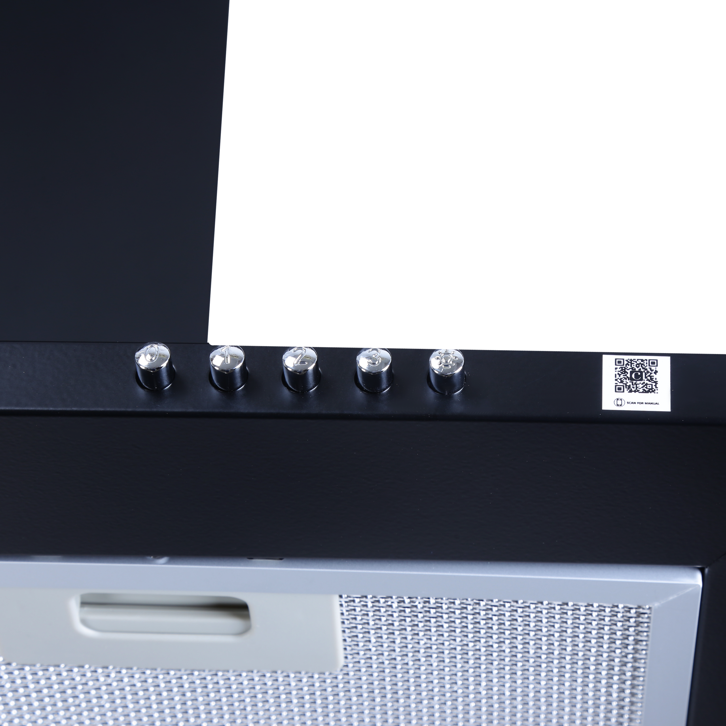 Croma 60cm 750m3/hr Ducted Wall Mounted Chimney with Push Button Control (Black)_10