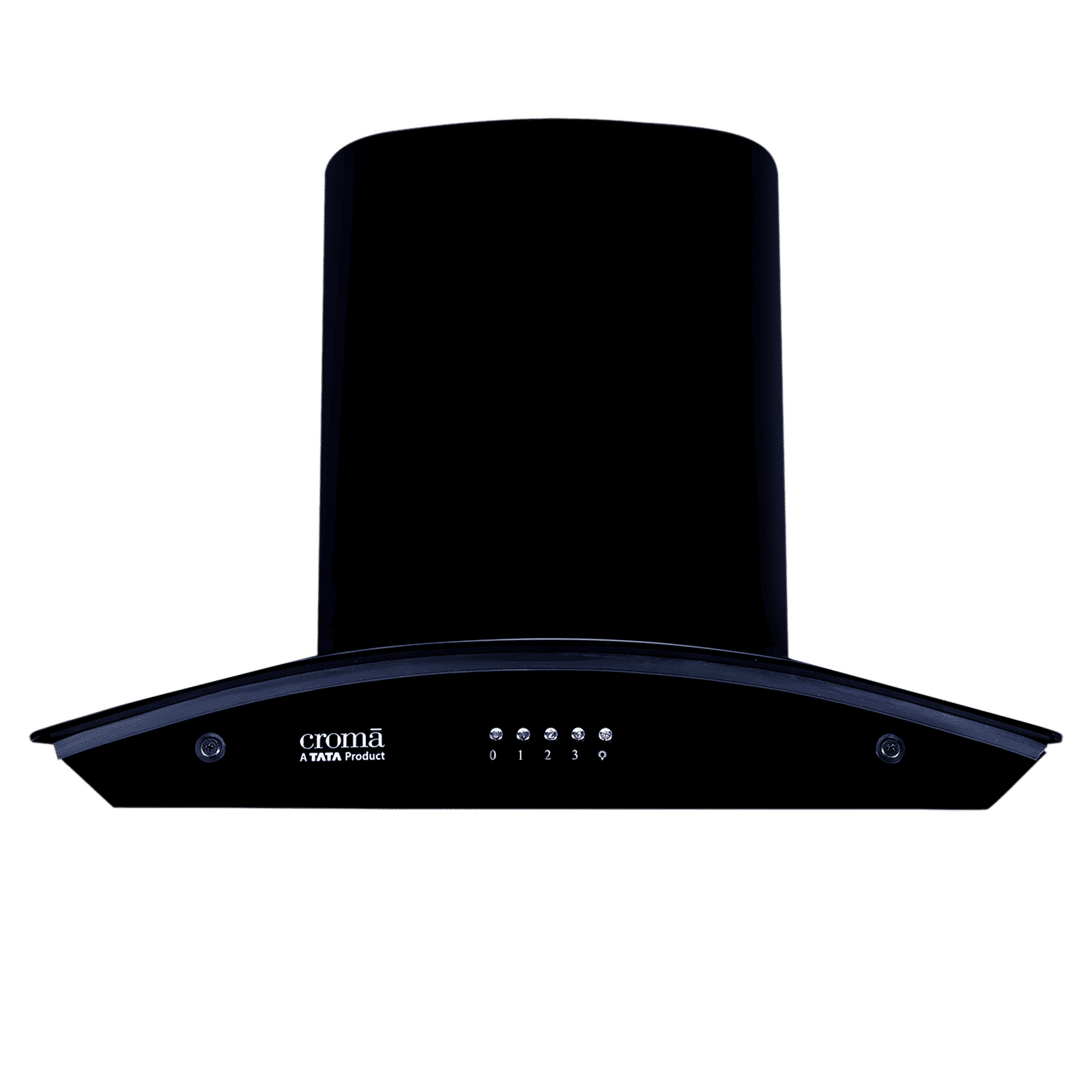 Croma 60cm 1300m3/hr Ducted Baffle Filter Wall Mounted Chimney with Push Button Control (Black)_1