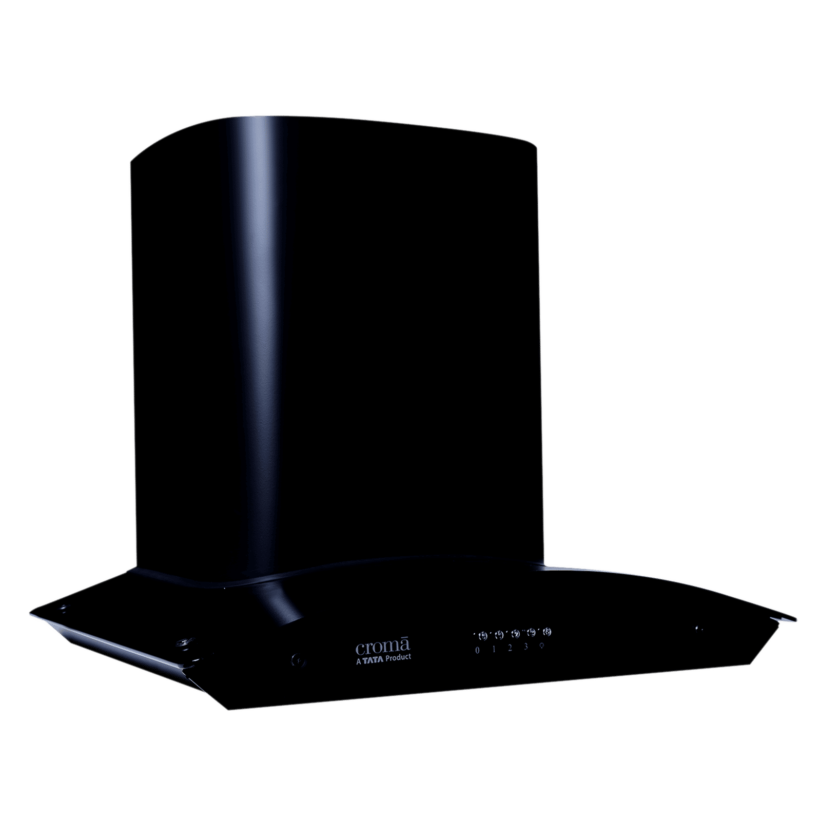 Croma 60cm 1300m3/hr Ducted Baffle Filter Wall Mounted Chimney with Push Button Control (Black)_5