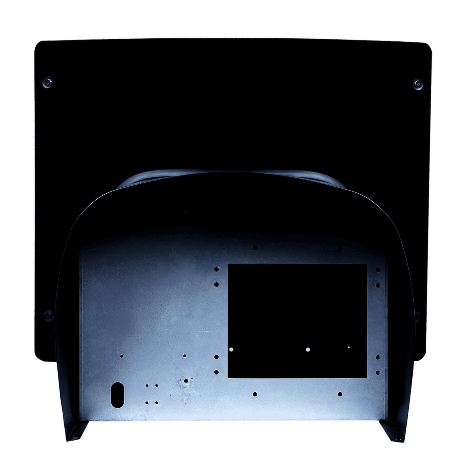 Croma 60cm 1300m3/hr Ducted Baffle Filter Wall Mounted Chimney with Push Button Control (Black)_8