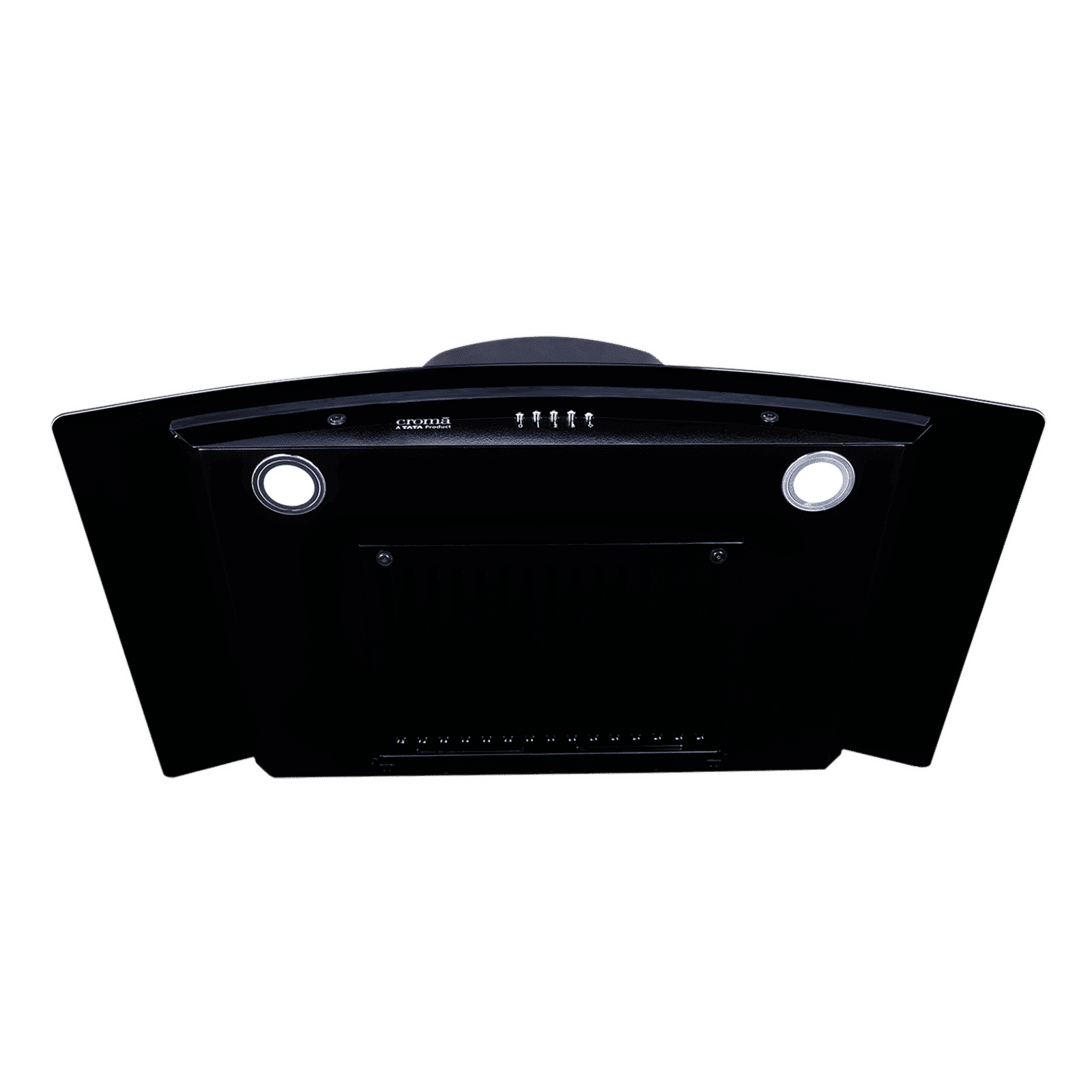 Croma Advencio 90cm 1300m3/hr Ducted Wall Mounted Chimney with Push Button Control (Black)_13