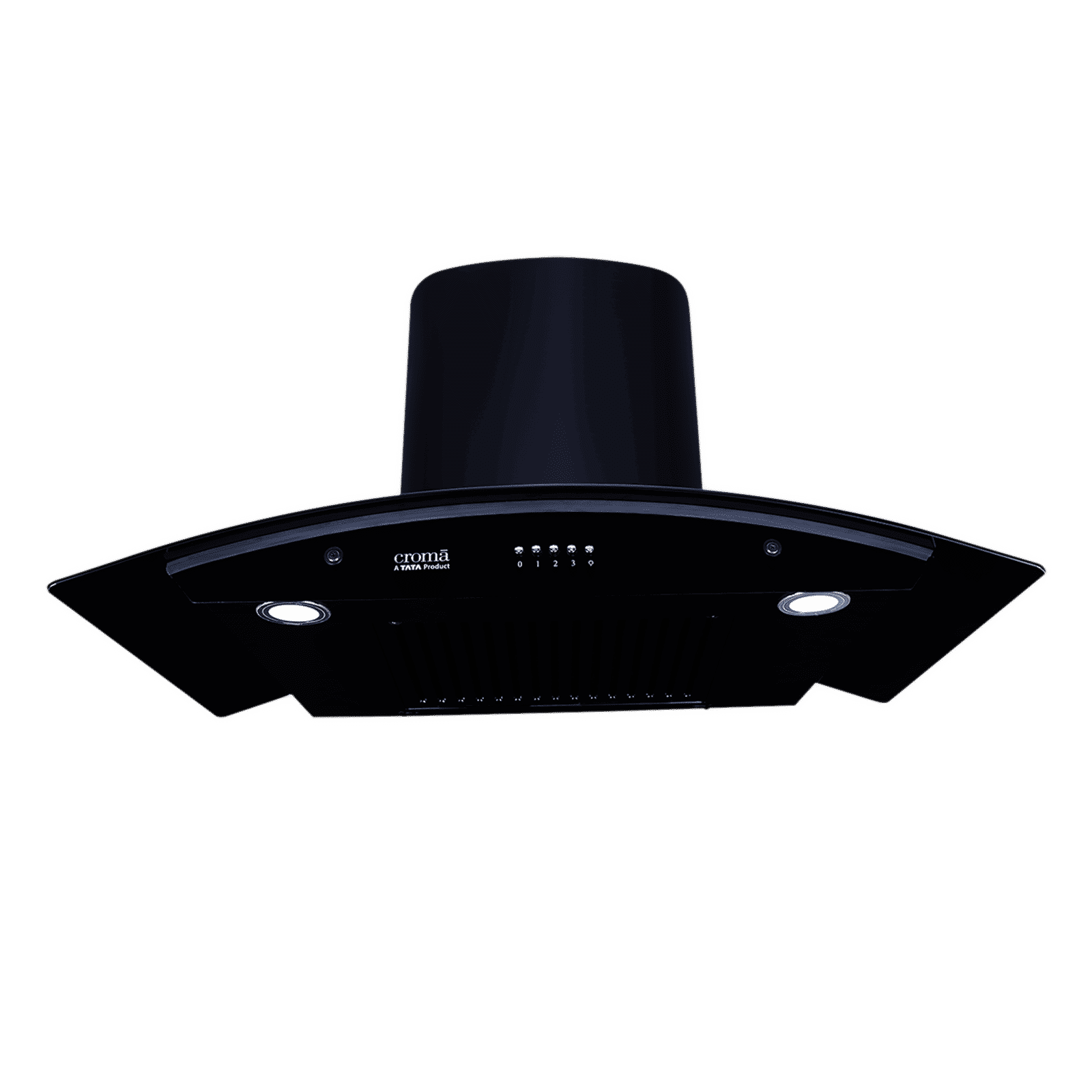 Croma Advencio 90cm 1300m3/hr Ducted Wall Mounted Chimney with Push Button Control (Black)_16