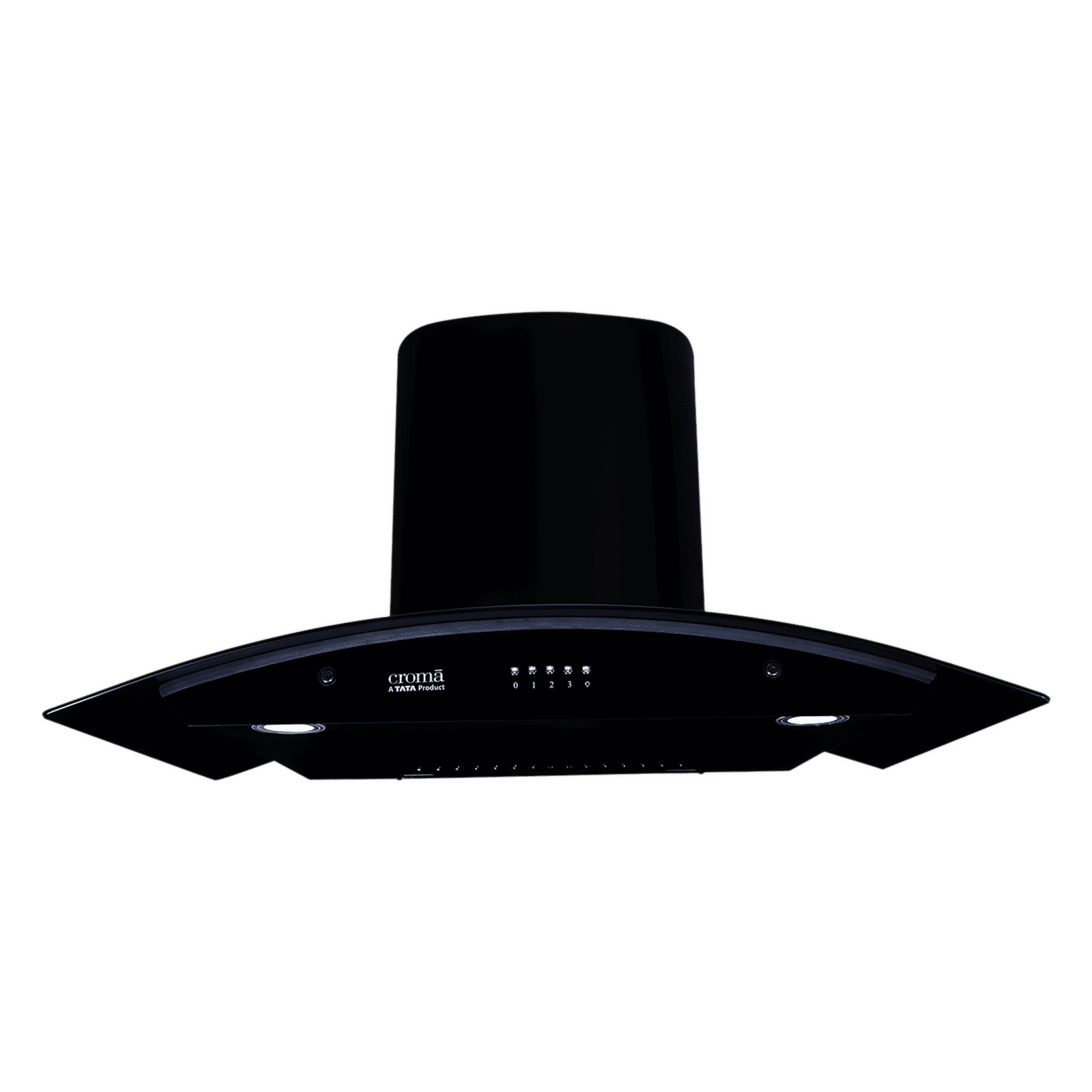 Croma Advencio 90cm 1300m3/hr Ducted Wall Mounted Chimney with Push Button Control (Black)_9
