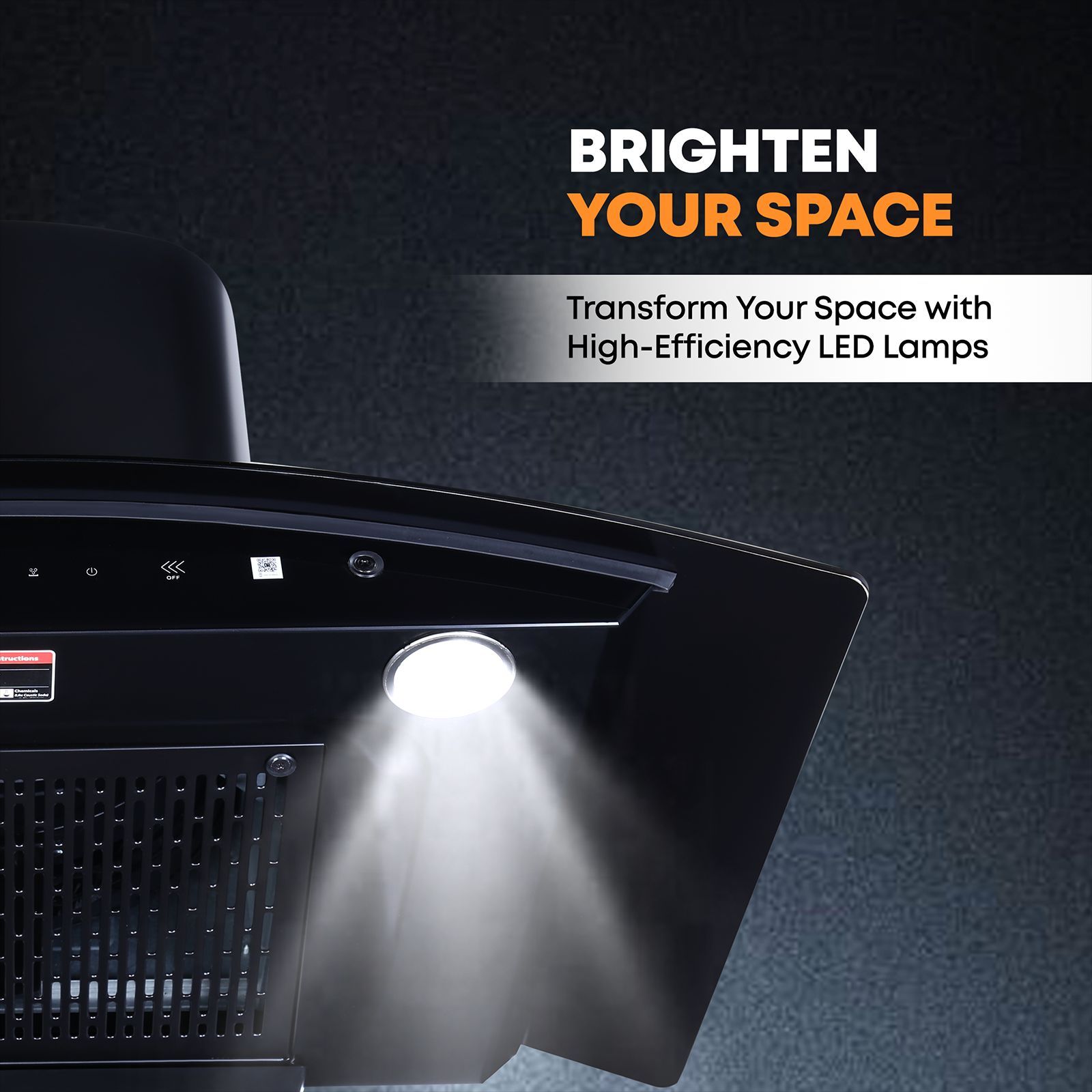 Croma 90cm 1300m3/hr Ducted Auto Clean Wall Mounted Chimney with Touch & Gesture Control (Black)_7