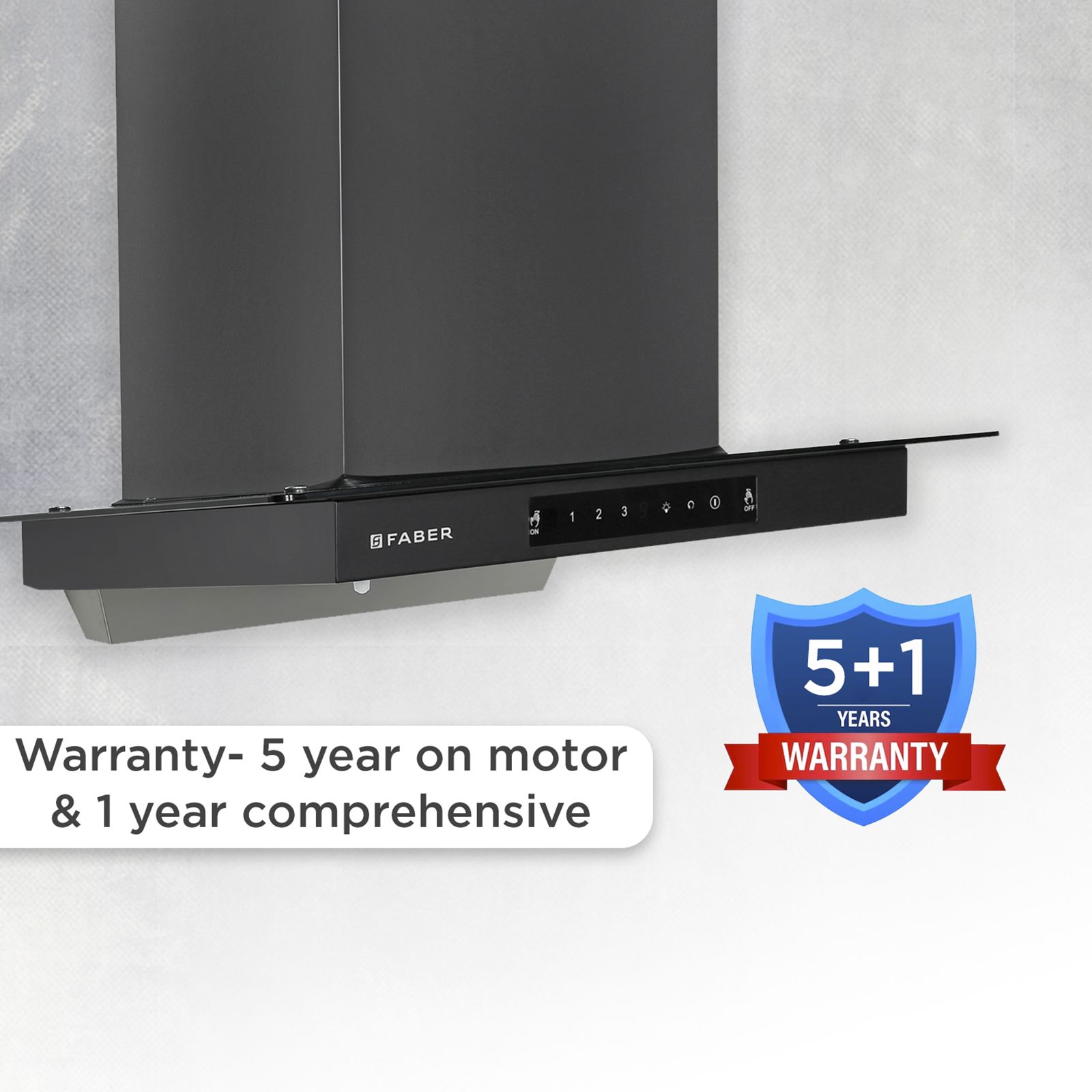 FABER Mercury Pro HC SC FL BK 60cm 1200m3/hr Ducted Auto Clean Wall Mounted Chimney with Touch Control Panel (Black)_7