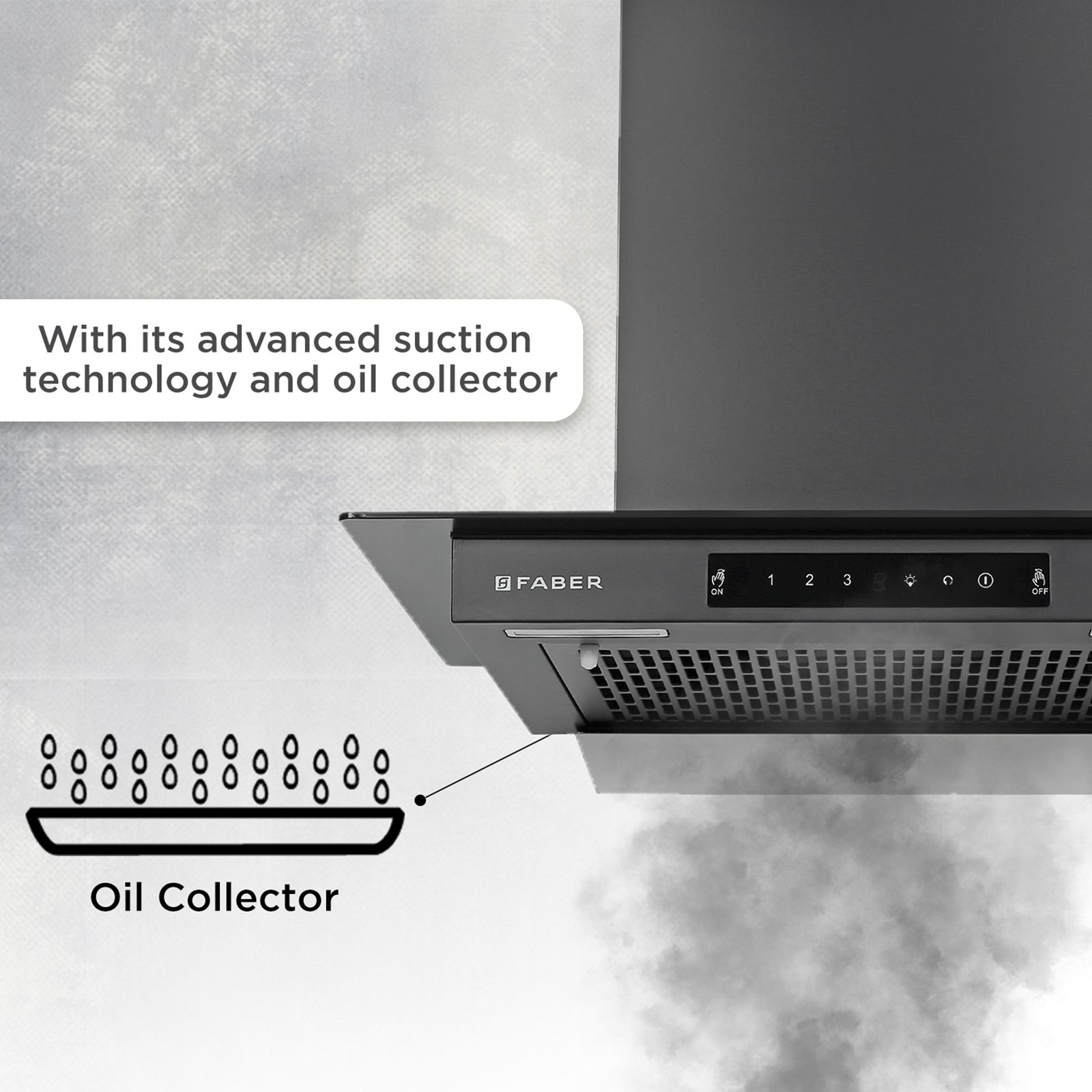 FABER Mercury Pro HC SC FL BK 60cm 1200m3/hr Ducted Auto Clean Wall Mounted Chimney with Touch Control Panel (Black)_10