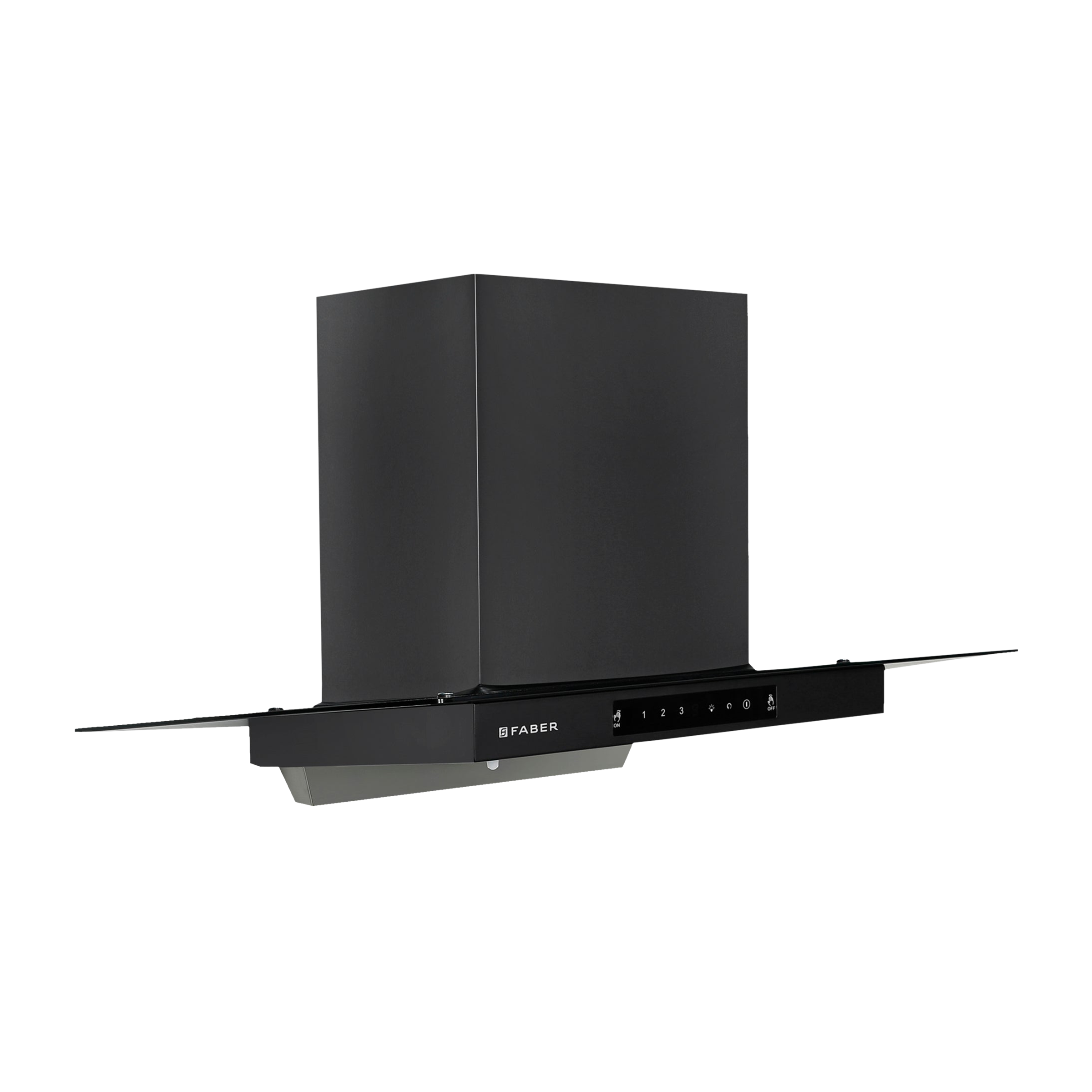 FABER Mercury Pro HC SC FL BK 90cm 1200m3/hr Ductless Auto Clean Wall Mounted Chimney with Touch Control Panel (Black)_5