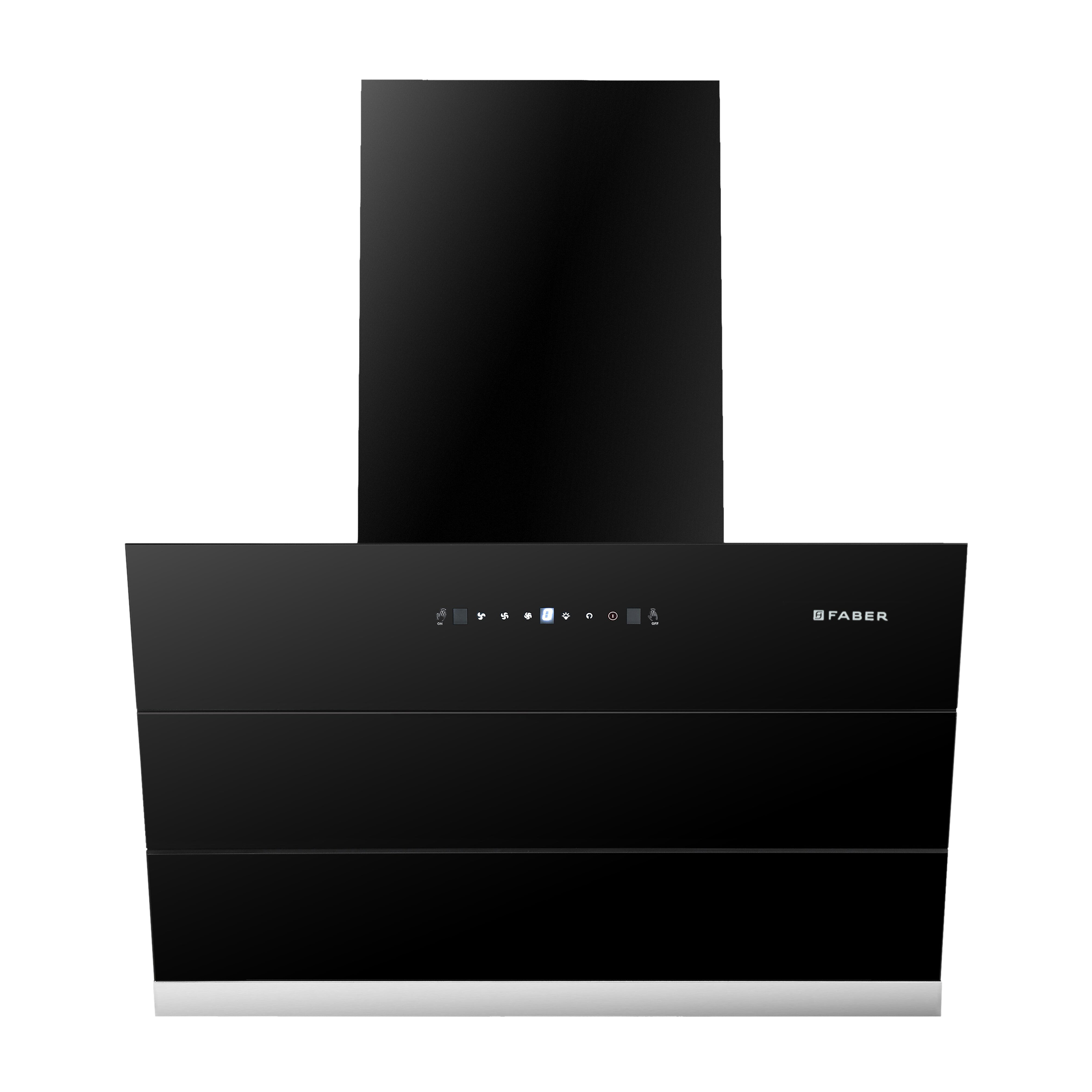 FABER BLISS FL SC AC BK 60cm 1350m3/hr Ductless Auto Clean Wall Mounted Chimney with Touch Control Panel (Black)_1