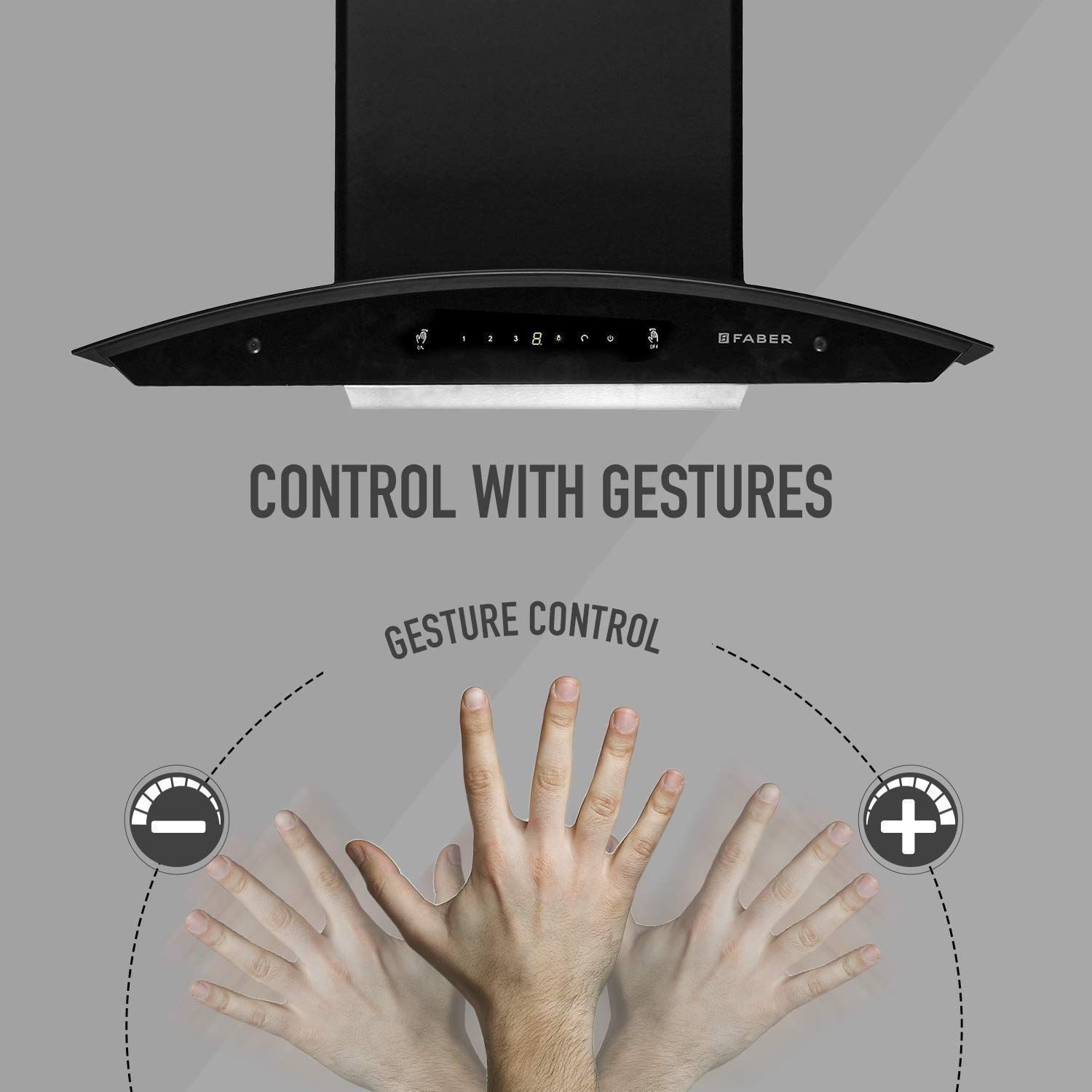 FABER VENICE FL SC AC BK 90cm 1200m3/hr Ducted Auto Clean Wall Mounted Chimney with Touch Control (Black)_12