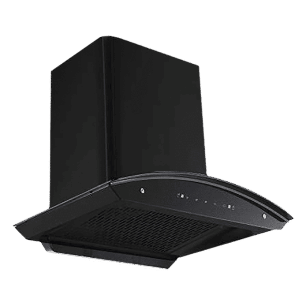 Hindware Chromia 60cm 1200m3/hr Ducted Auto Clean Wall Mounted Chimney with Touch Control (Black)_4
