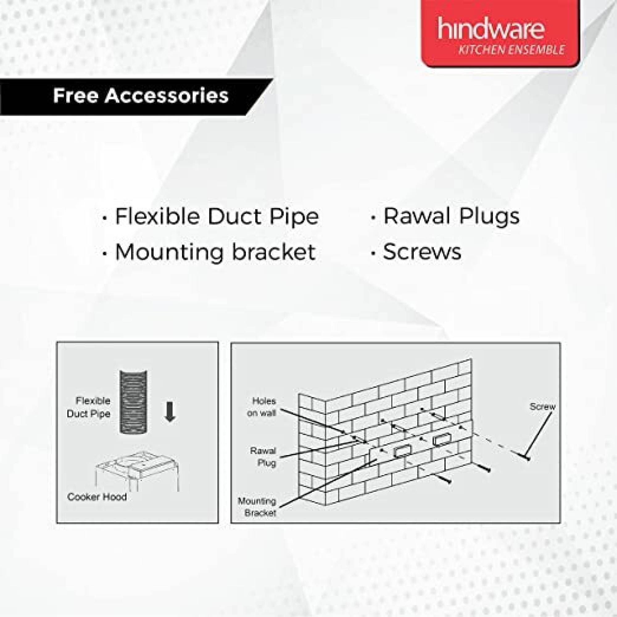 hindware Myra 60cm 1000m3/hr Ducted Auto Clean Wall Mounted Chimney with Push Button Control (Black)_8