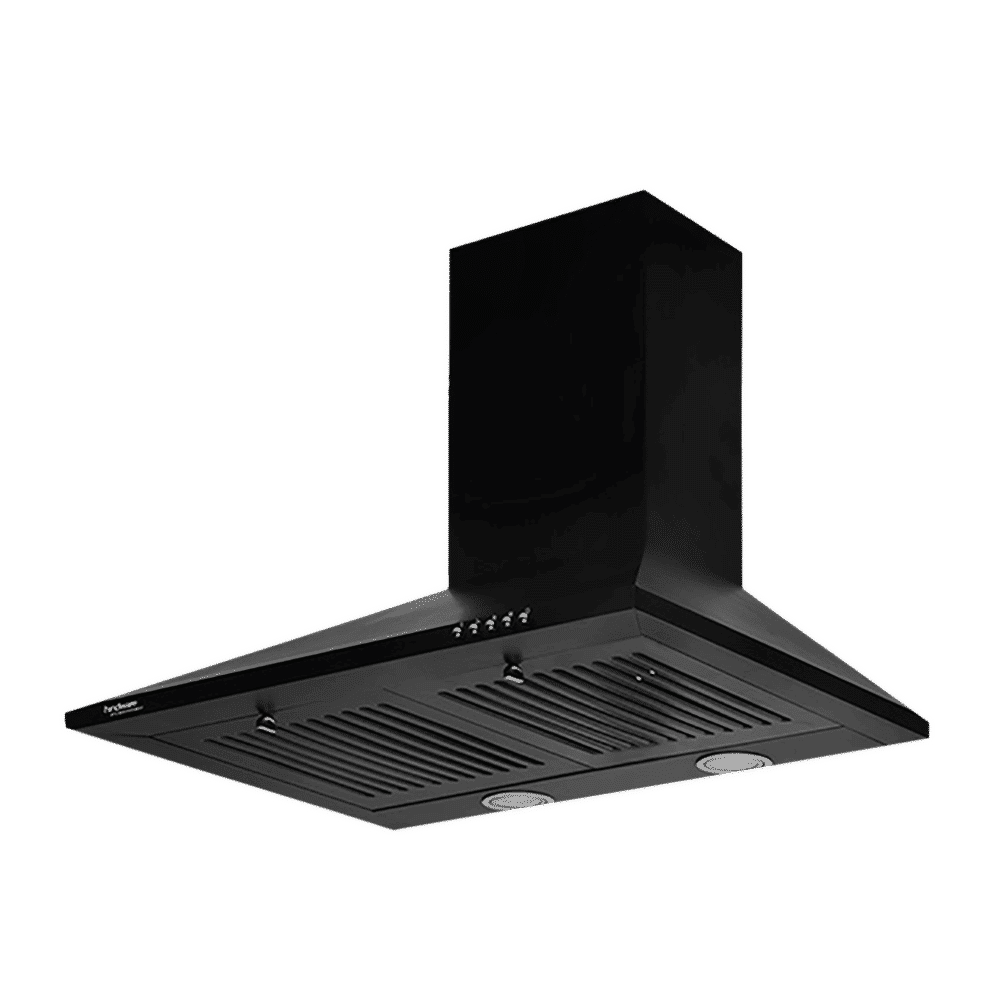 hindware Myra 60cm 1000m3/hr Ducted Auto Clean Wall Mounted Chimney with Push Button Control (Black)_9
