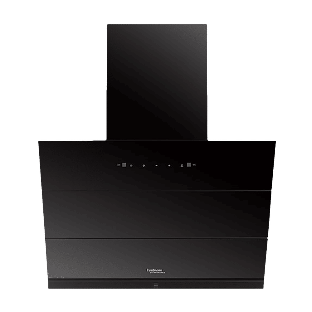 hindware Lexia 75cm 1350m3/hr Ducted Auto Clean Wall Mounted Chimney with Touch Control (Black)_1