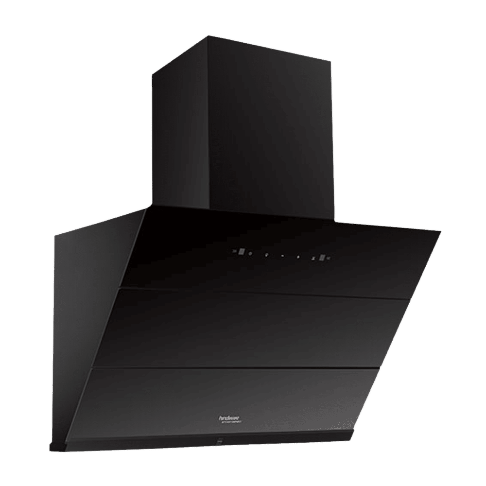 hindware Lexia 75cm 1350m3/hr Ducted Auto Clean Wall Mounted Chimney with Touch Control (Black)_5