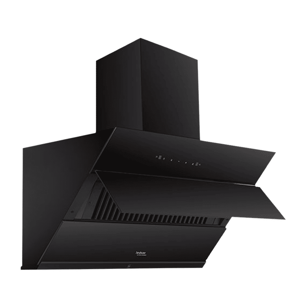 hindware Lexia 90cm 1350m3/hr Ducted Auto Clean Wall Mounted Chimney with Touch Control (Black)_6