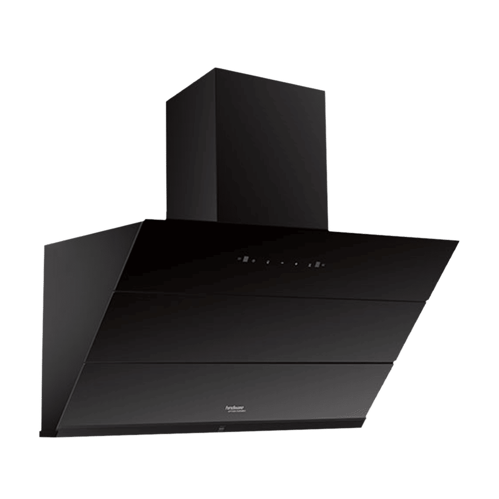 hindware Lexia 90cm 1350m3/hr Ducted Auto Clean Wall Mounted Chimney with Touch Control (Black)_4