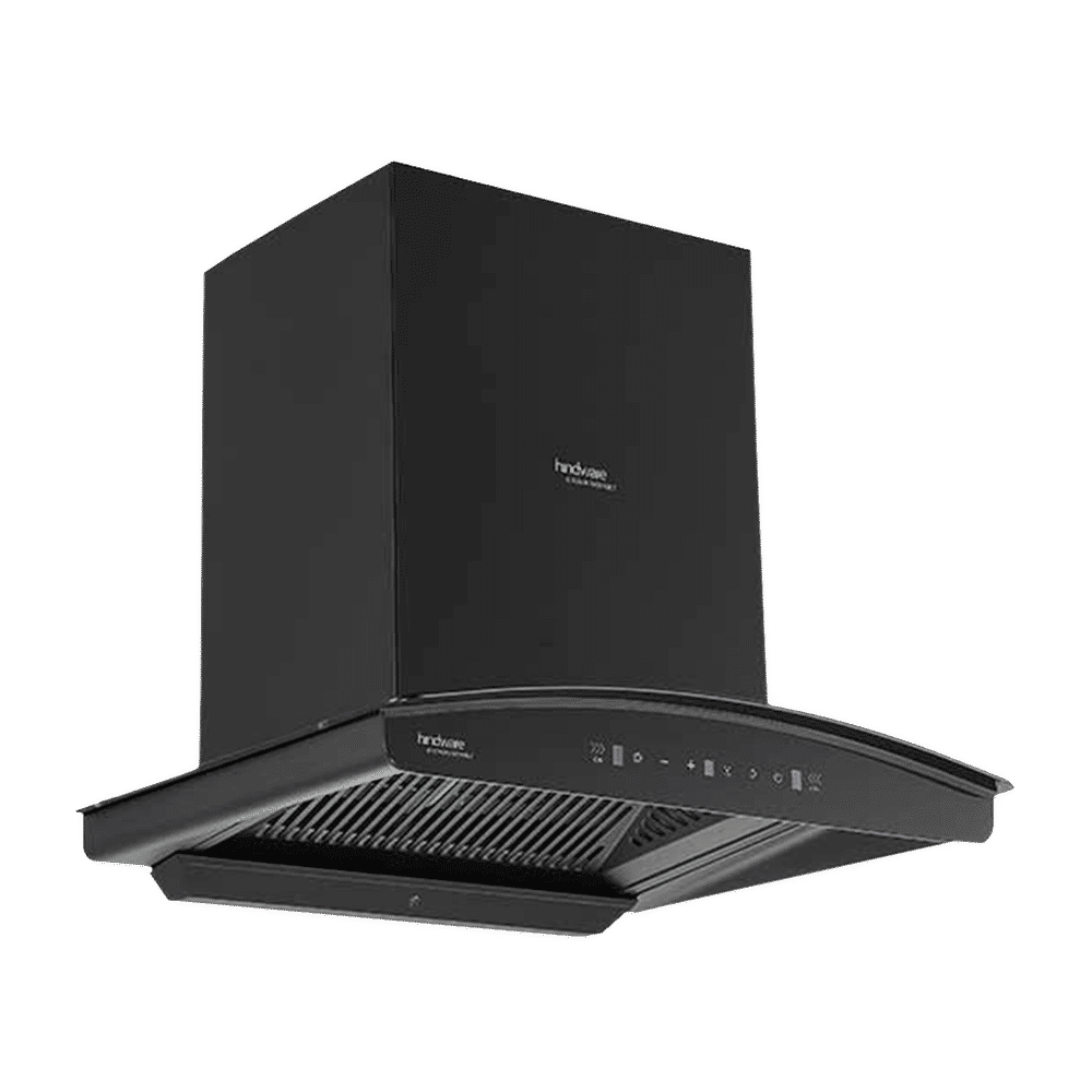 hindware Zinnia 60cm 1350m3/hr Ducted Auto Clean Wall Mounted Chimney with Motion Sensor (Black)_6
