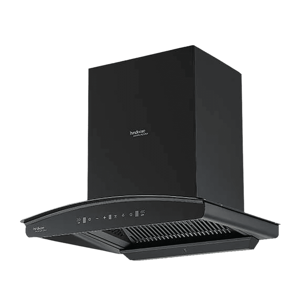 hindware Zinnia 60cm 1350m3/hr Ducted Auto Clean Wall Mounted Chimney with Motion Sensor (Black)_7