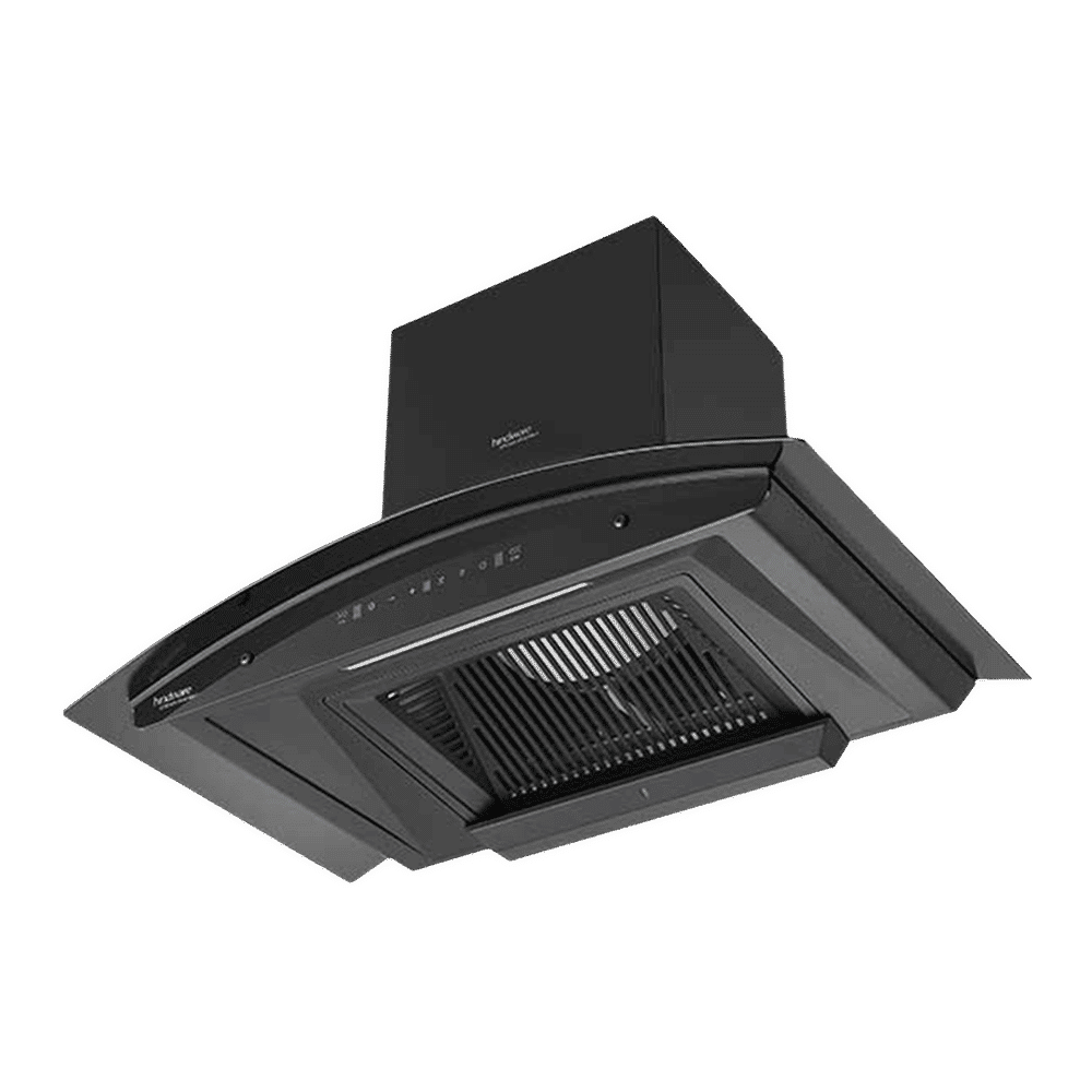 hindware Zinnia 90cm 1350m3/hr Ducted Auto Clean Wall Mounted Chimney with Motion Sensor (Black)_6
