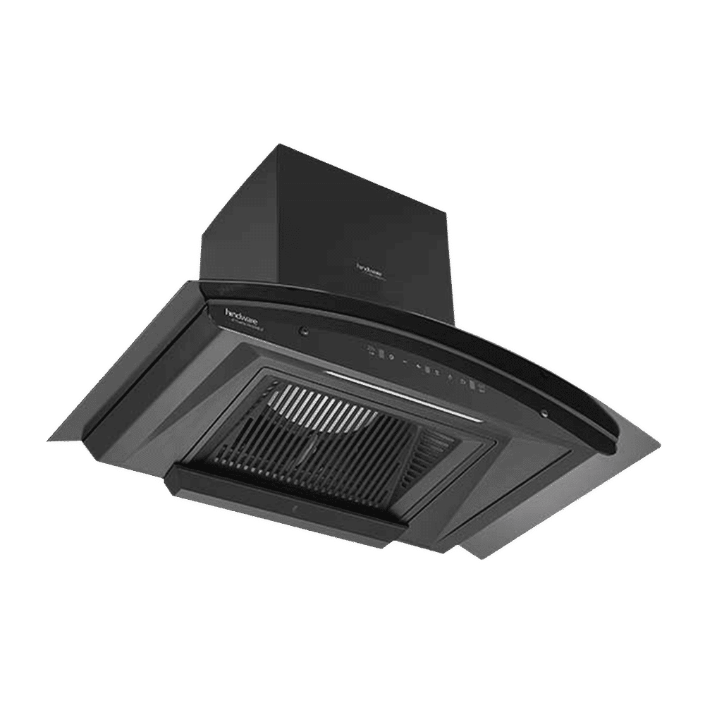 hindware Zinnia 90cm 1350m3/hr Ducted Auto Clean Wall Mounted Chimney with Motion Sensor (Black)_4