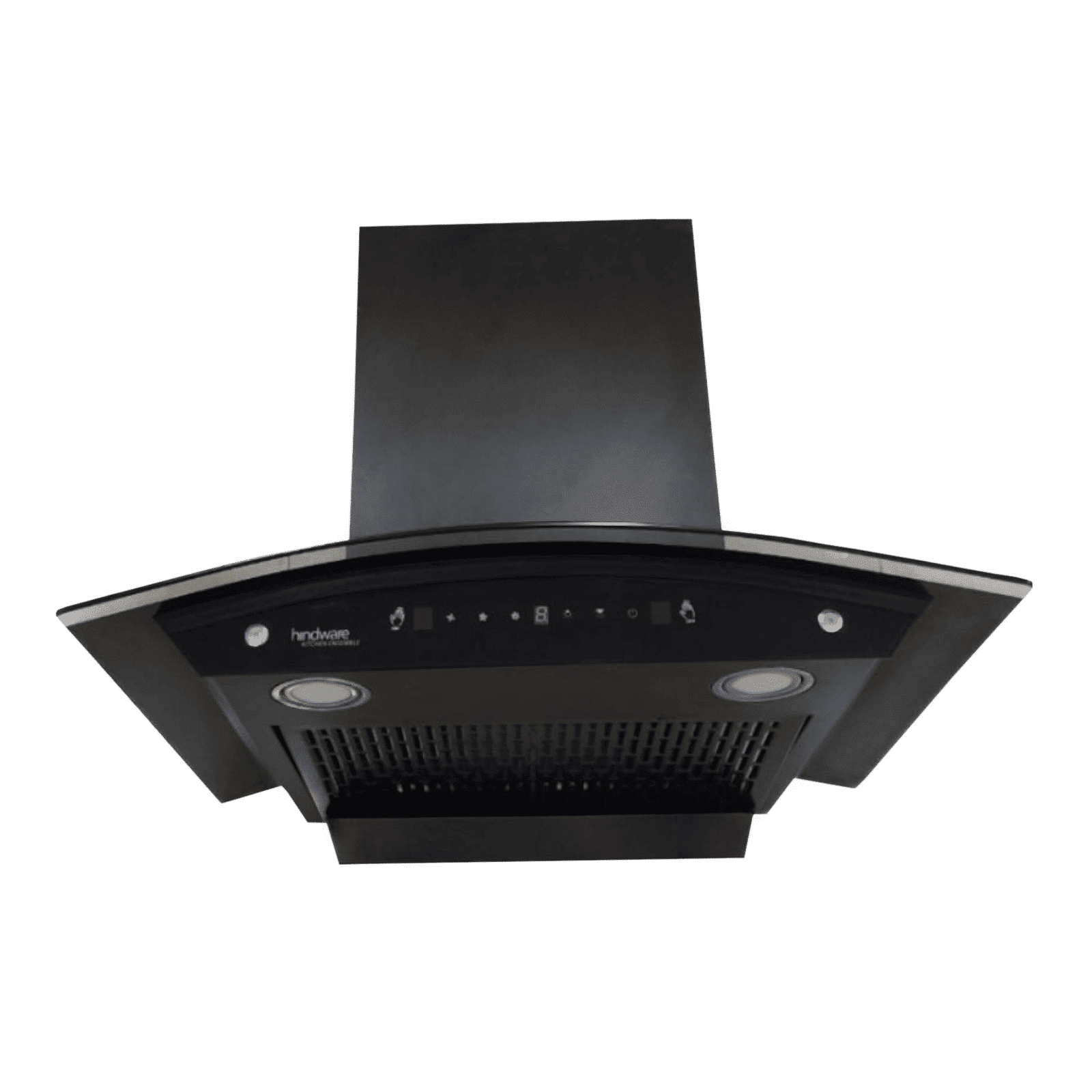 hindware Divina 60cm 1200m3/hr Ducted Auto Clean Wall Mounted Chimney with Motion Sensor (Black) hindware Divina 60cm 1200m3/hr Ducted Auto Clean Wall Mounted Chimney with Motion Sensor (Black)_5