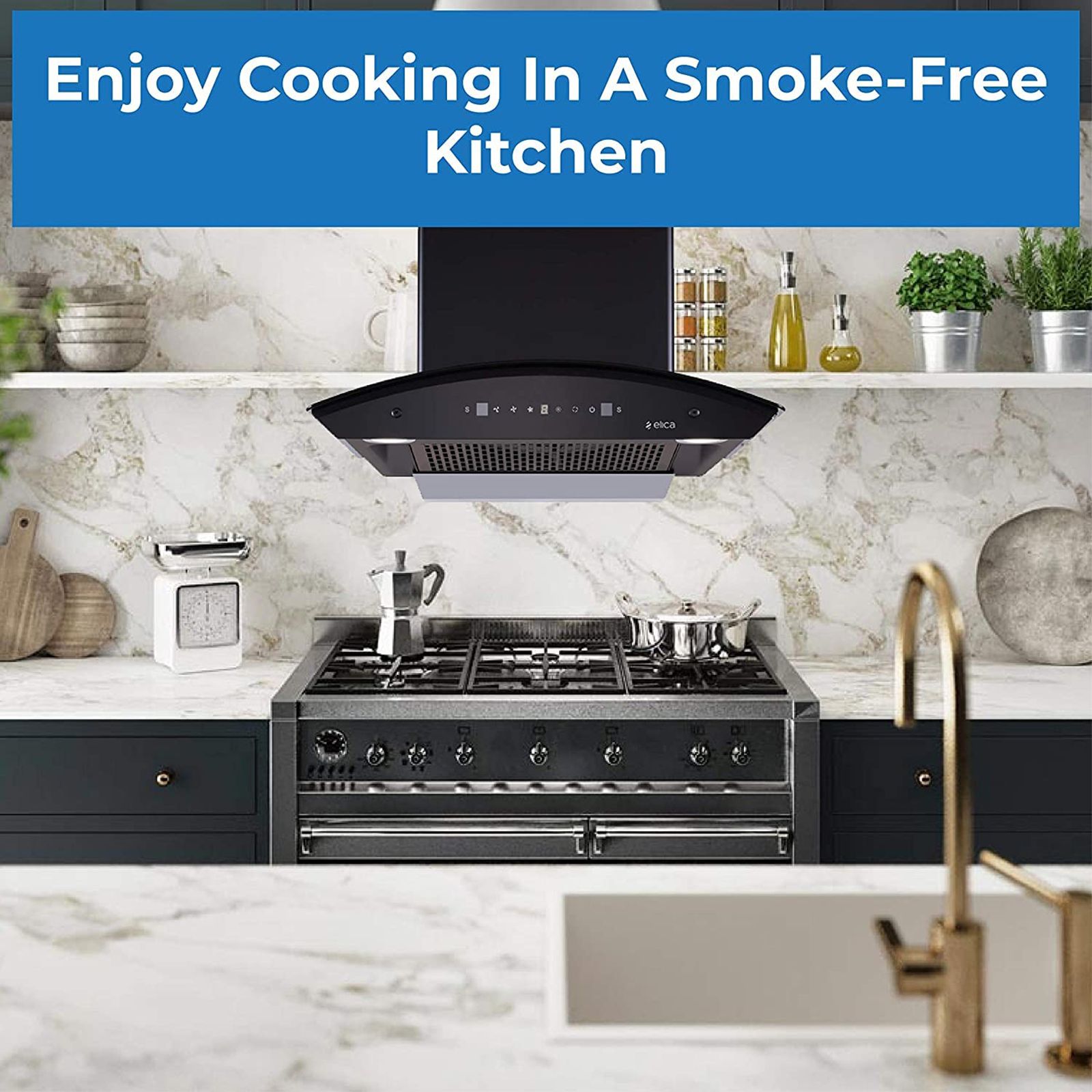 elica BLDC FLCG 600 HAC LTW MS NERO 60cm 1400m3/hr Ducted Auto Clean Wall Mounted Chimney with Touch Control Panel (Black)_10