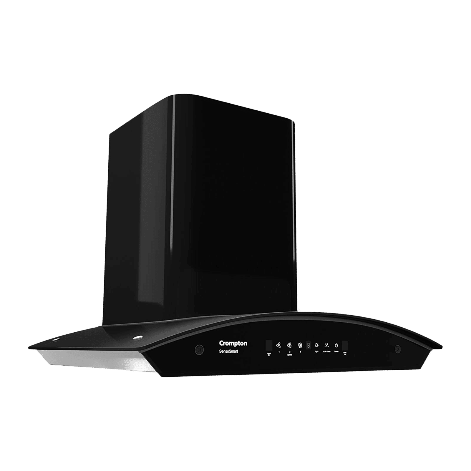 Crompton SensoSmart 60cm 1210m3/hr Ducted Auto Clean Wall Mounted Chimney with Touch Control Panel (Midnight Black)_5
