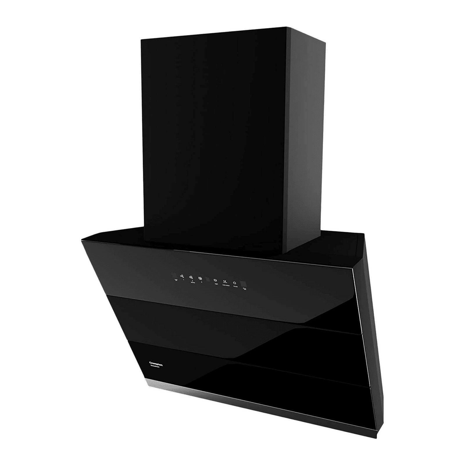 Crompton SensoSmart 60cm 1290m3/hr Ducted Auto Clean Wall Mounted Chimney with Touch Control Panel (Midnight Black)_6