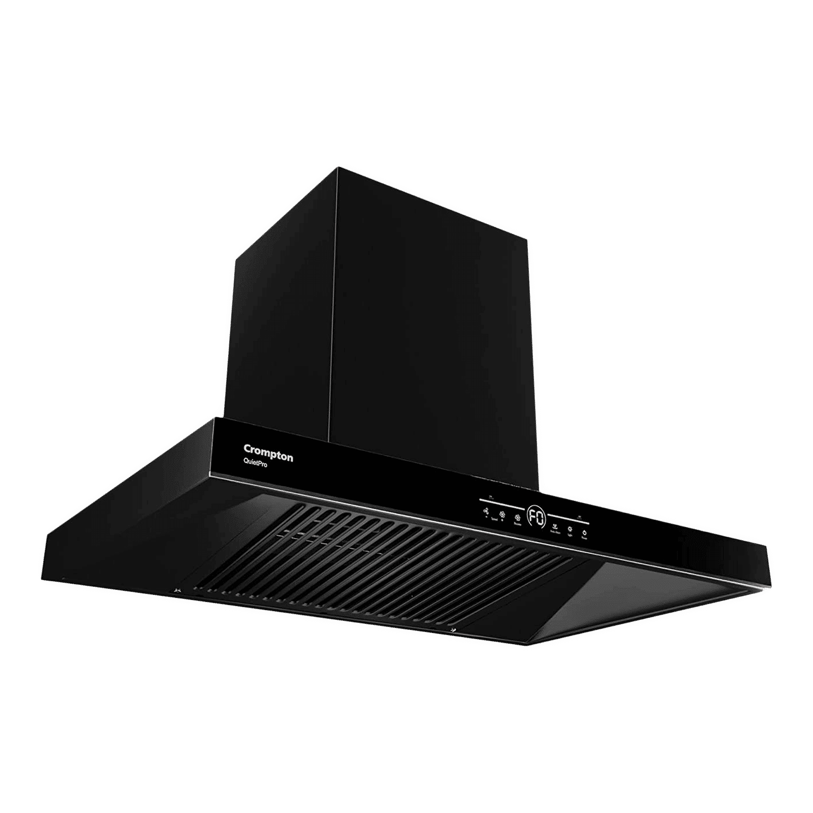 Crompton QuietPro 60cm 1450m3/hr Ducted Auto Clean Wall Mounted Chimney with Touch Control Panel (Midnight Black)_5