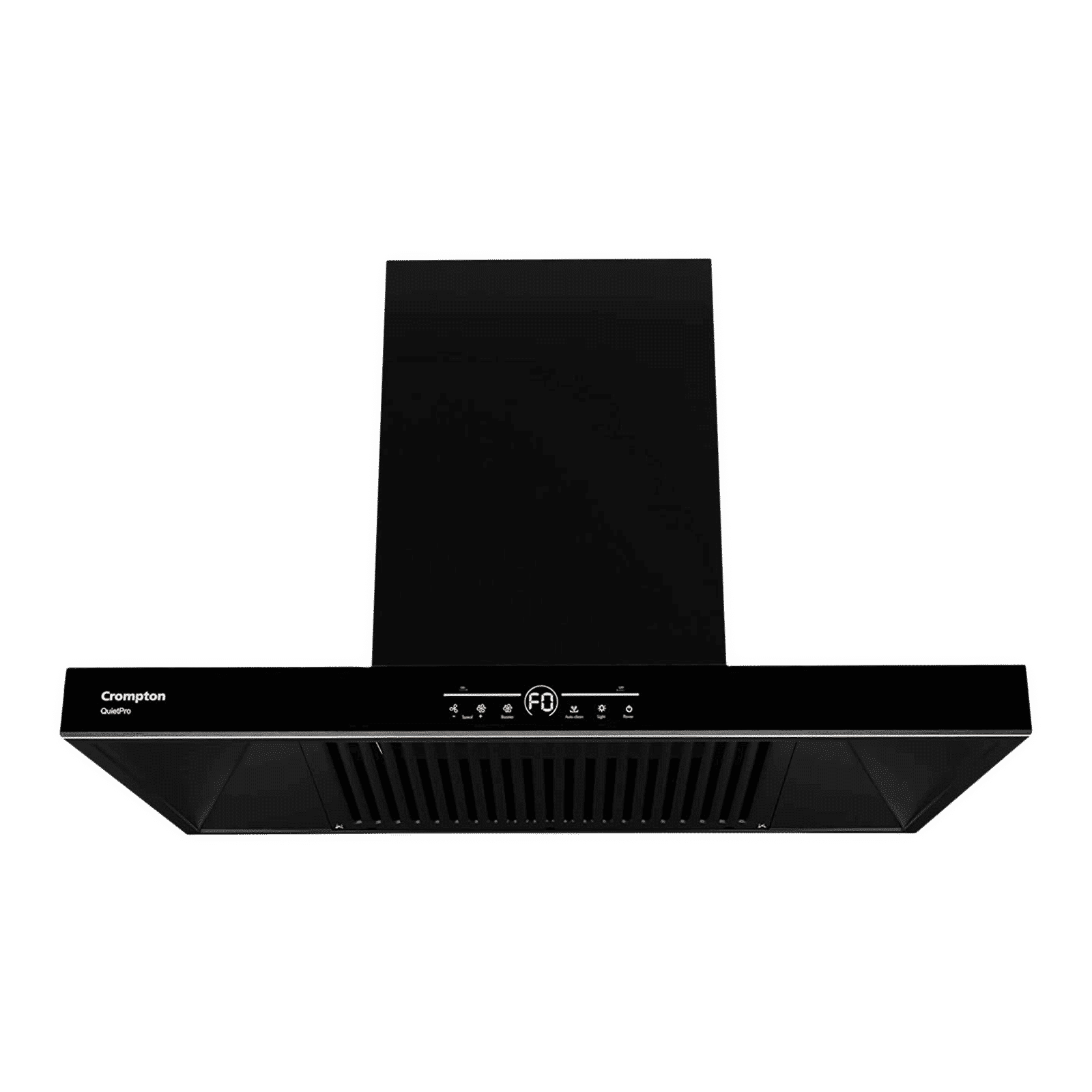 Crompton QuietPro 75cm 1390m3/hr Ducted Auto Clean Wall Mounted Chimney with Touch Control Panel (Midnight Black)_1