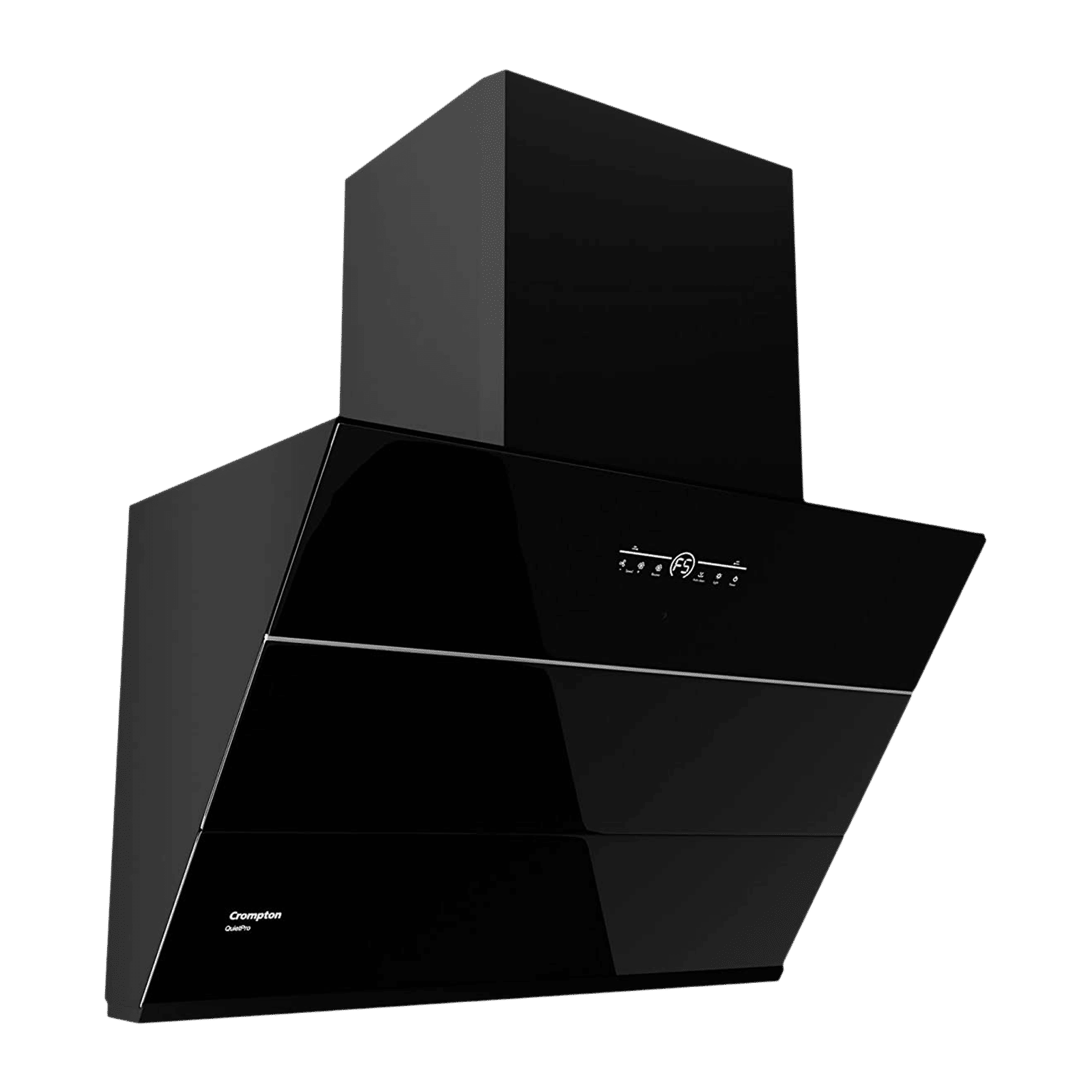 Crompton QuietPro 60cm 1780m3/hr Ductless Auto Clean Wall Mounted Chimney with Touch Control Panel (Midnight Black)_7
