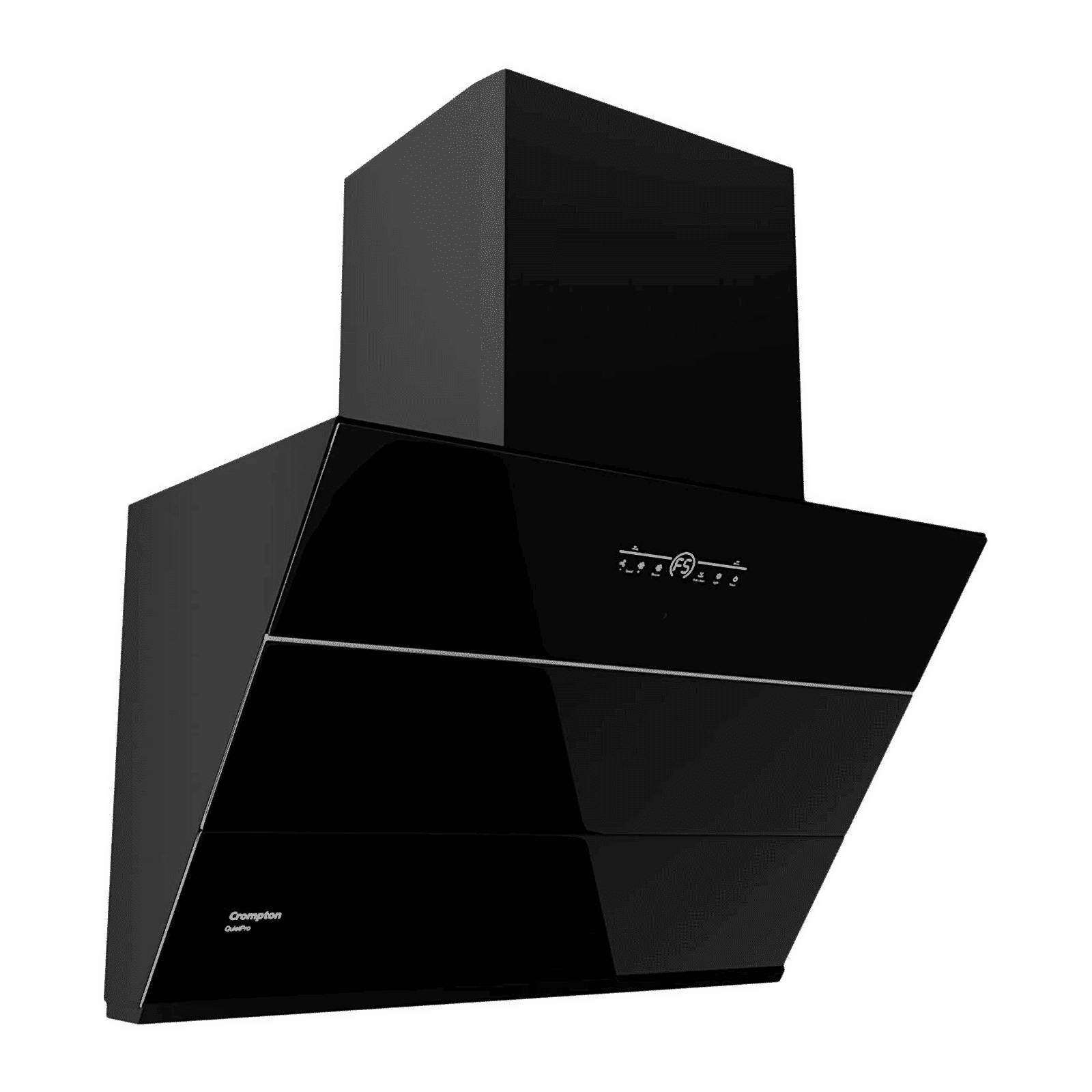 Crompton QuietPro 75cm 1660m3/hr Ductless Auto Clean Wall Mounted Chimney with Touch Control Panel (Midnight Black)_13
